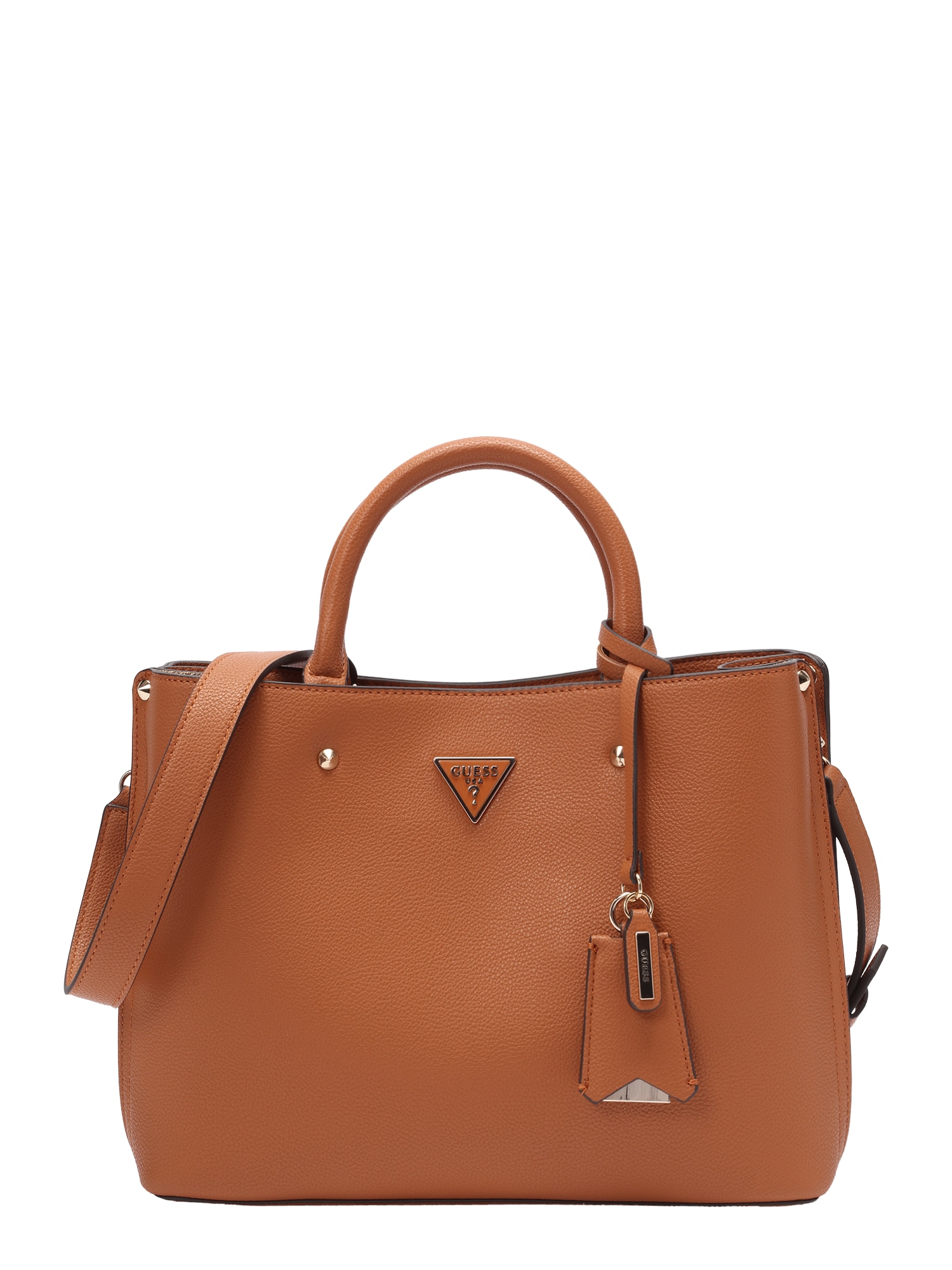 GUESS Poșete MERIDIAN II GIRLFRIEND SATCHEL  maro coniac