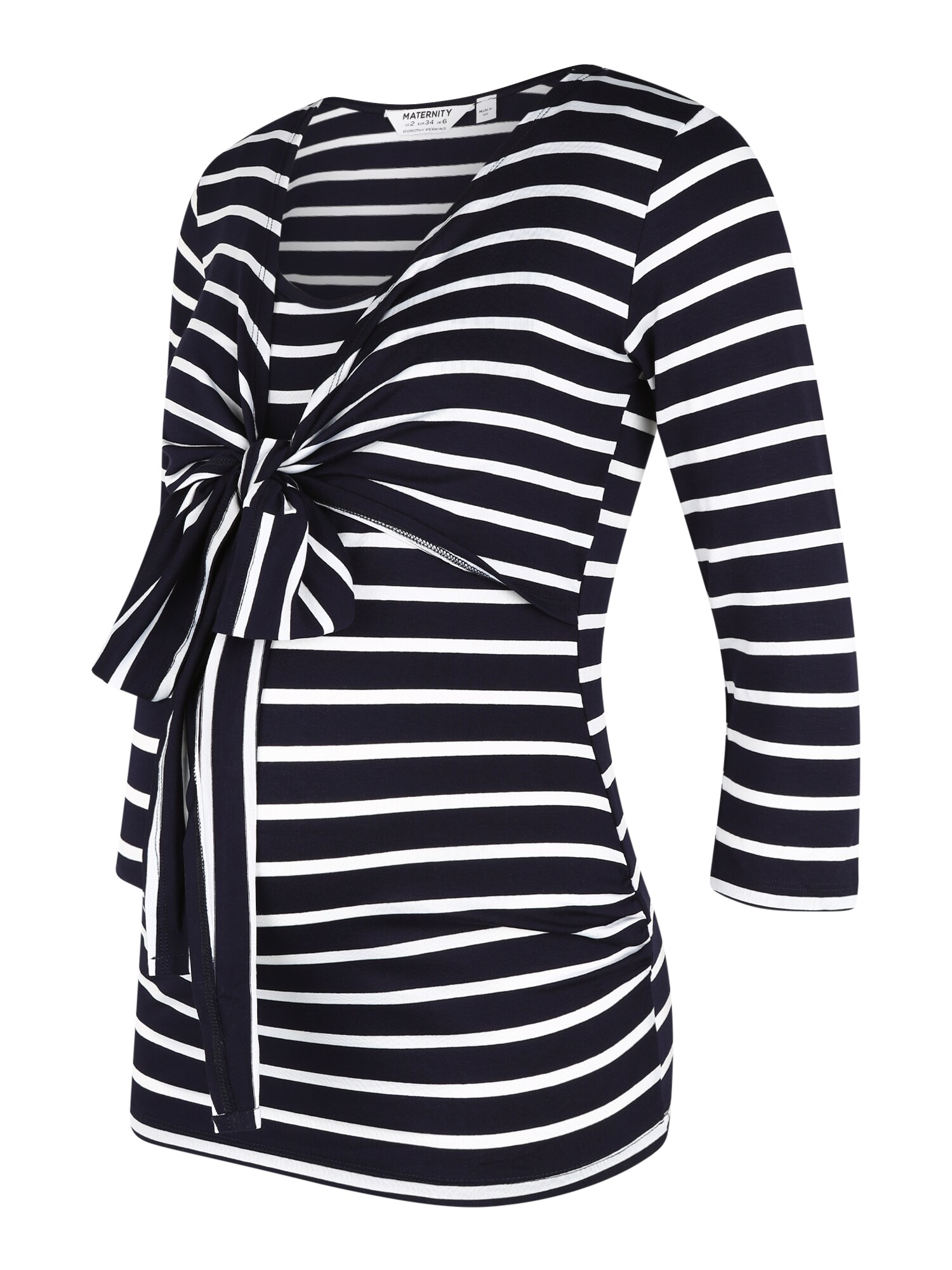 Dorothy Perkins Maternity Marškinėliai  tamsiai mėlyna / balta