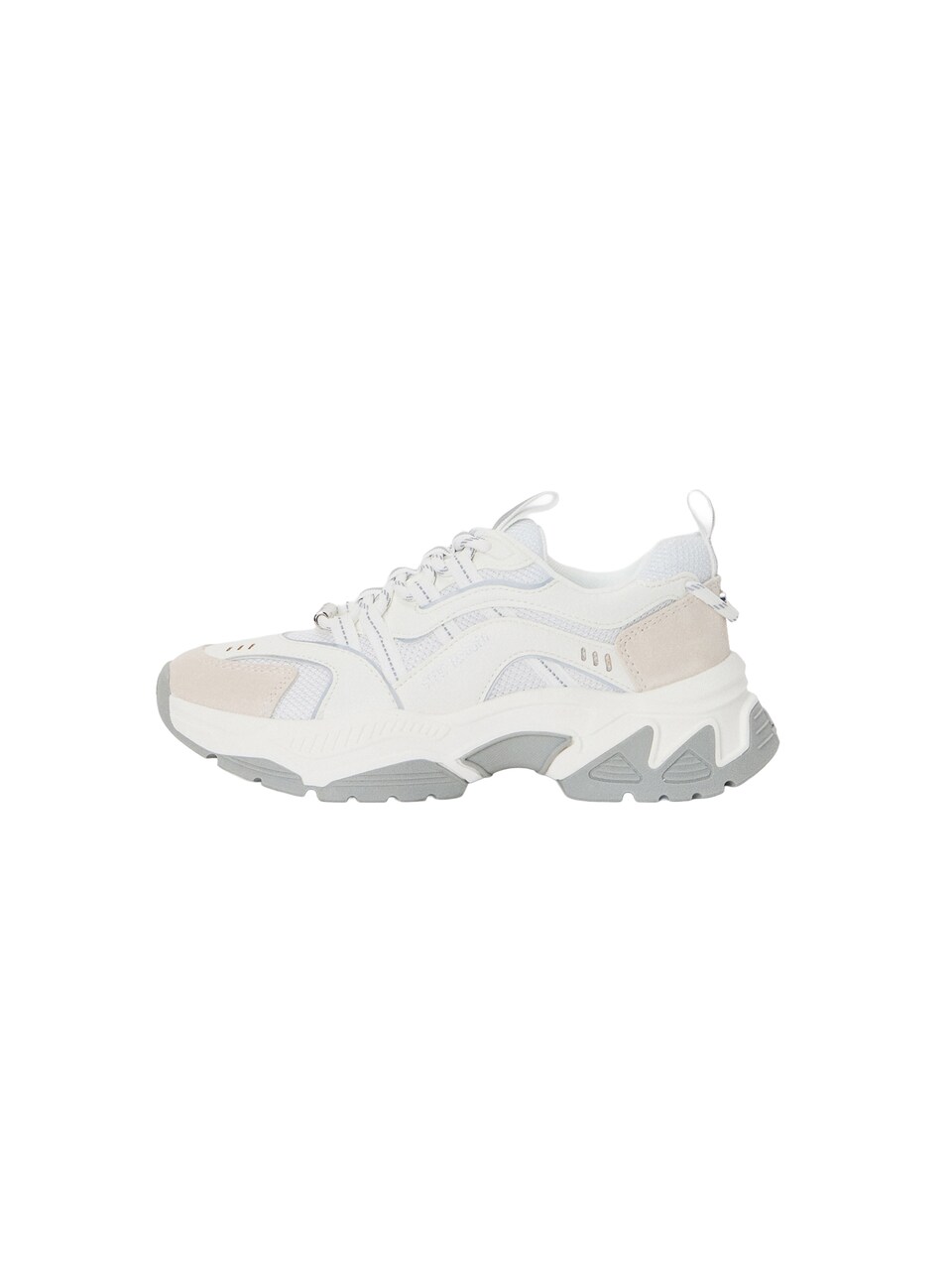 Låg sneaker 'Animates-E' ecru / grå