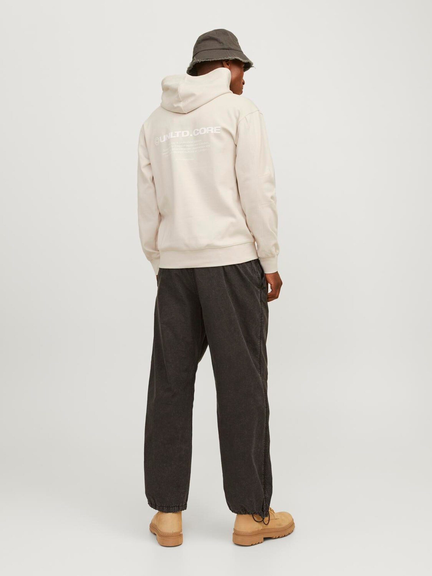 JACK & JONES Tréning póló 'JCOAERO'  bézs / fehér termék 2. képe
