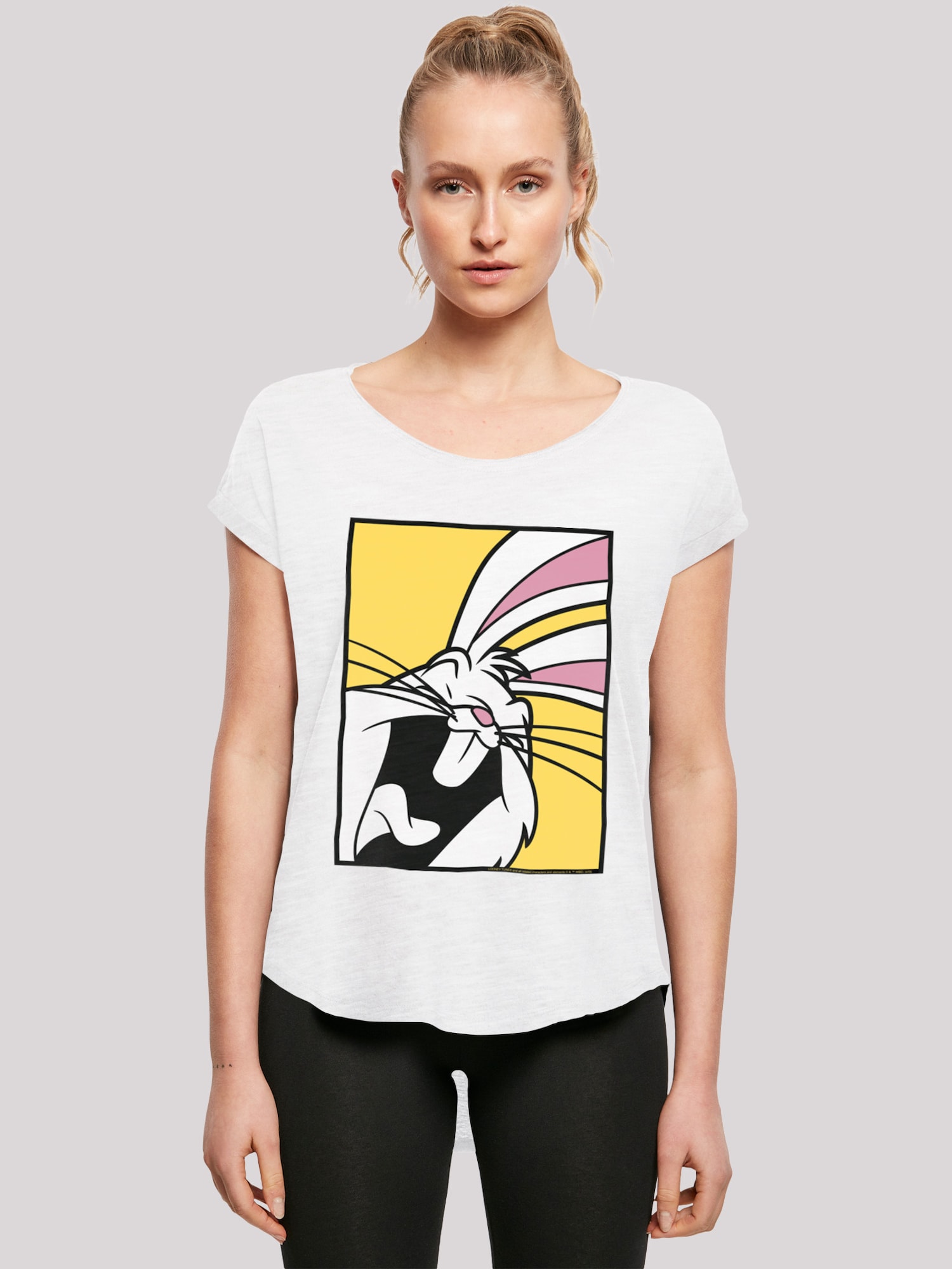 Thumbnail - F4NT4STIC Shirt Looney Tunes Bugs Bunny Laughing