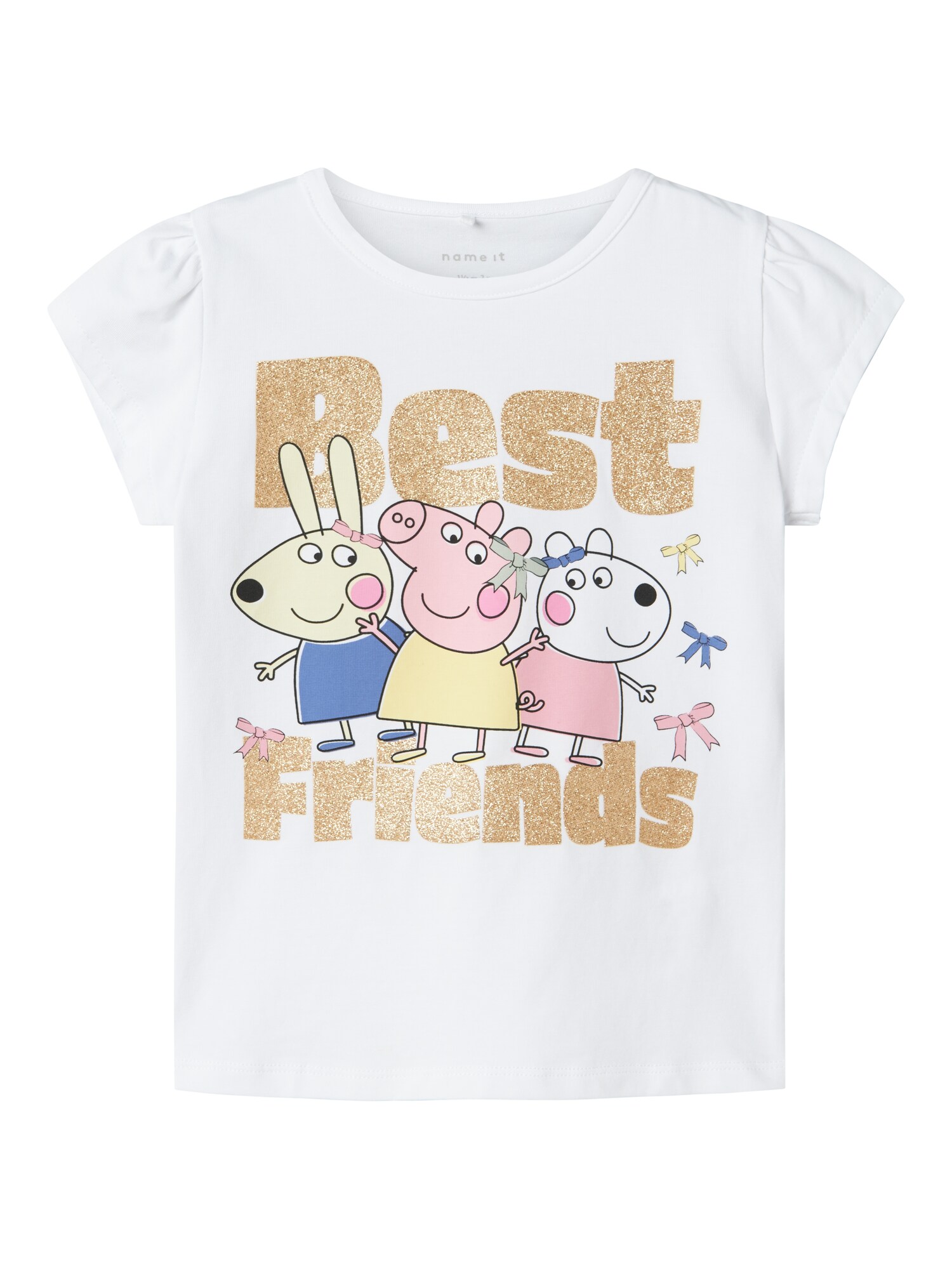 NAME IT Tričko 'NMFAmanda Peppa'  kráľovská modrá / zlatá / ružová / biela