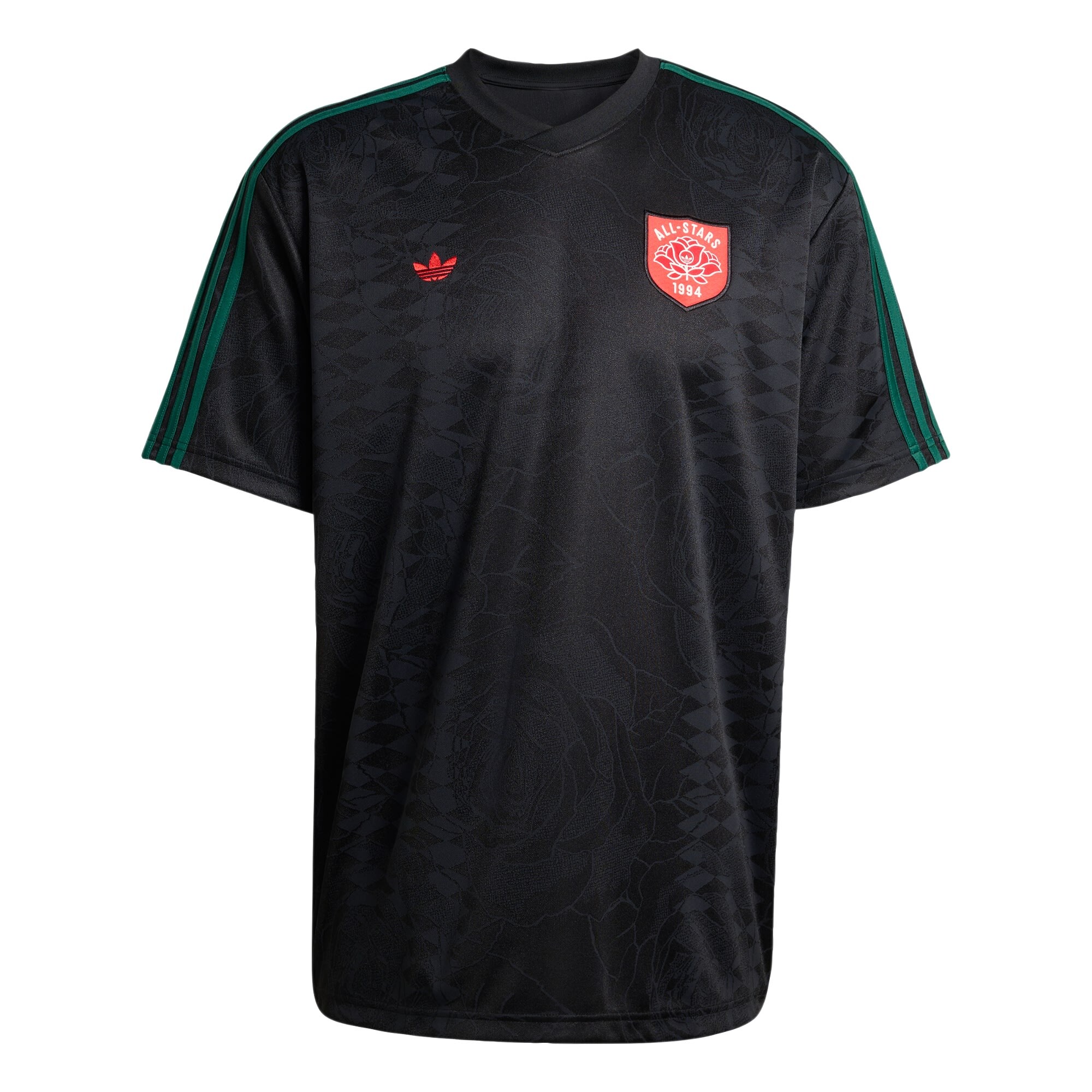 ADIDAS ORIGINALS Tricou Jersey Roses verde închis / roșu / negru / alb