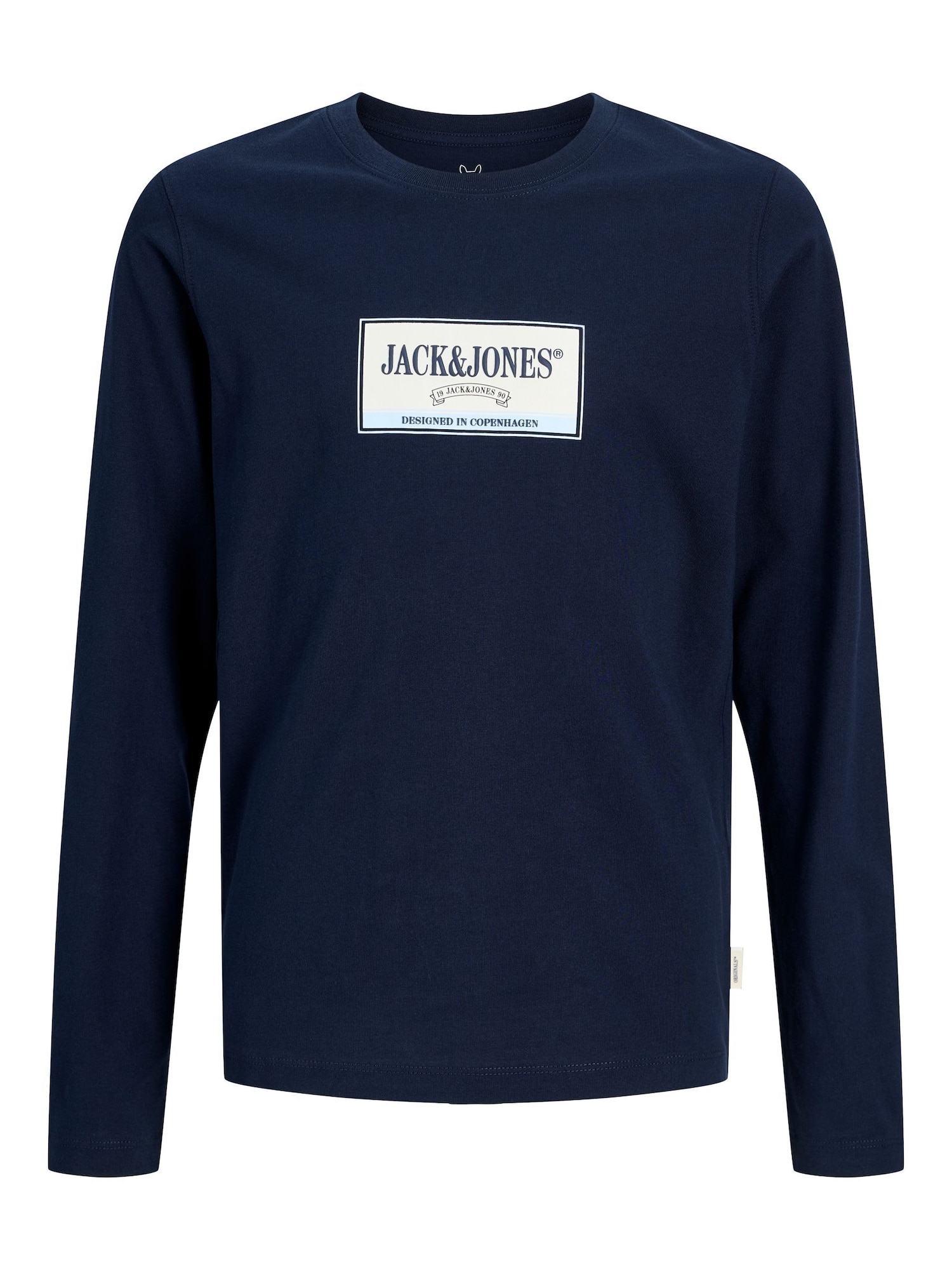 Jack & Jones Junior Tricou JORFrederiksberg albastru deschis / albastru închis / alb