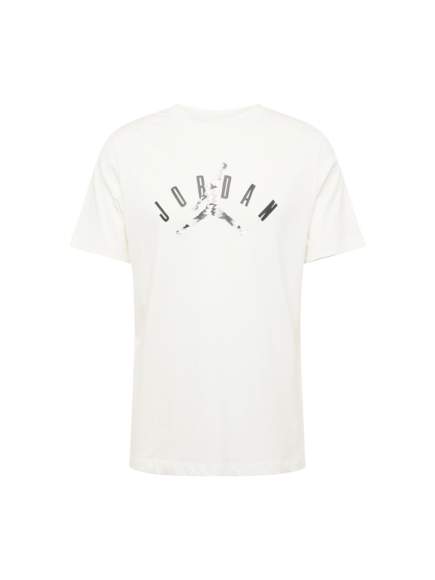 Jordan Тениска  сиво / тъмносиво / черно / мръсно бяло