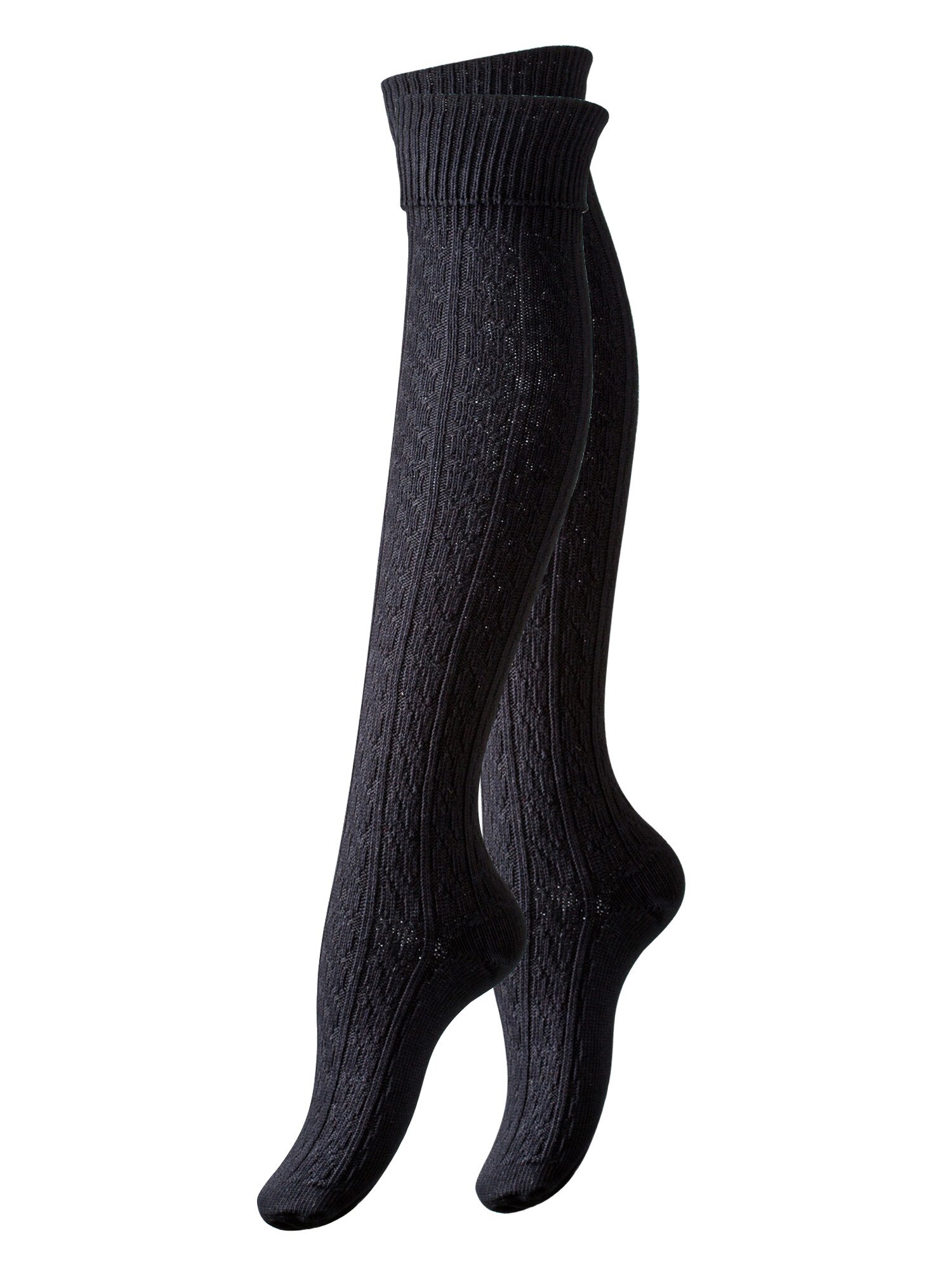 Vincent Creation Calcetines sobre la rodilla  negro