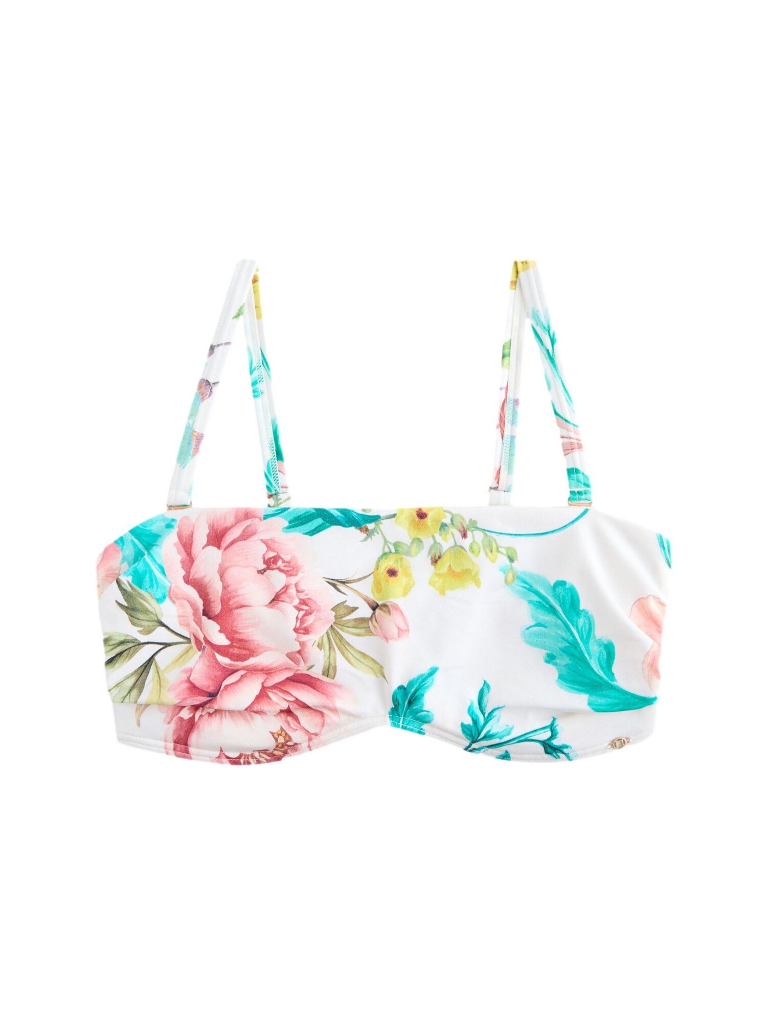 Next Sutien costum de baie  turcoaz / galben / roz / alb