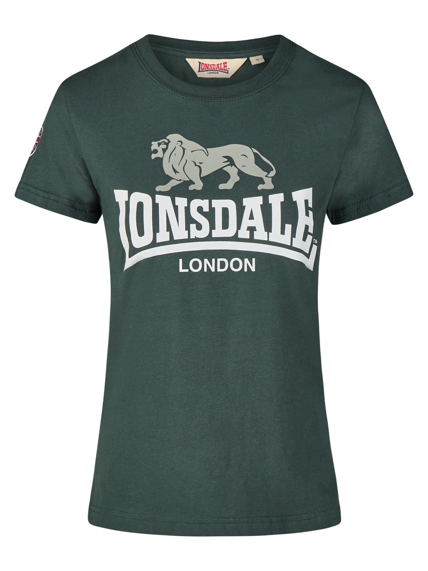 LONSDALE Tricou 'SARSDEN'  verde pin / verde pastel / alb