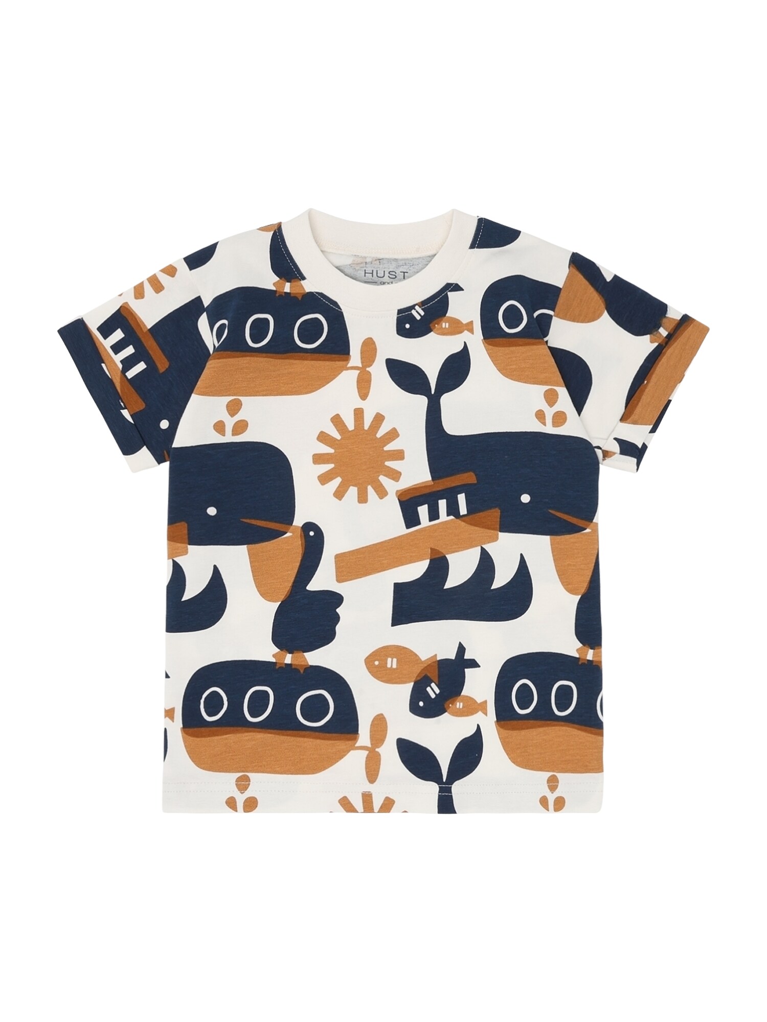 Hust & Claire Tricou Anton Oceanlife  albastru / portocaliu / alb