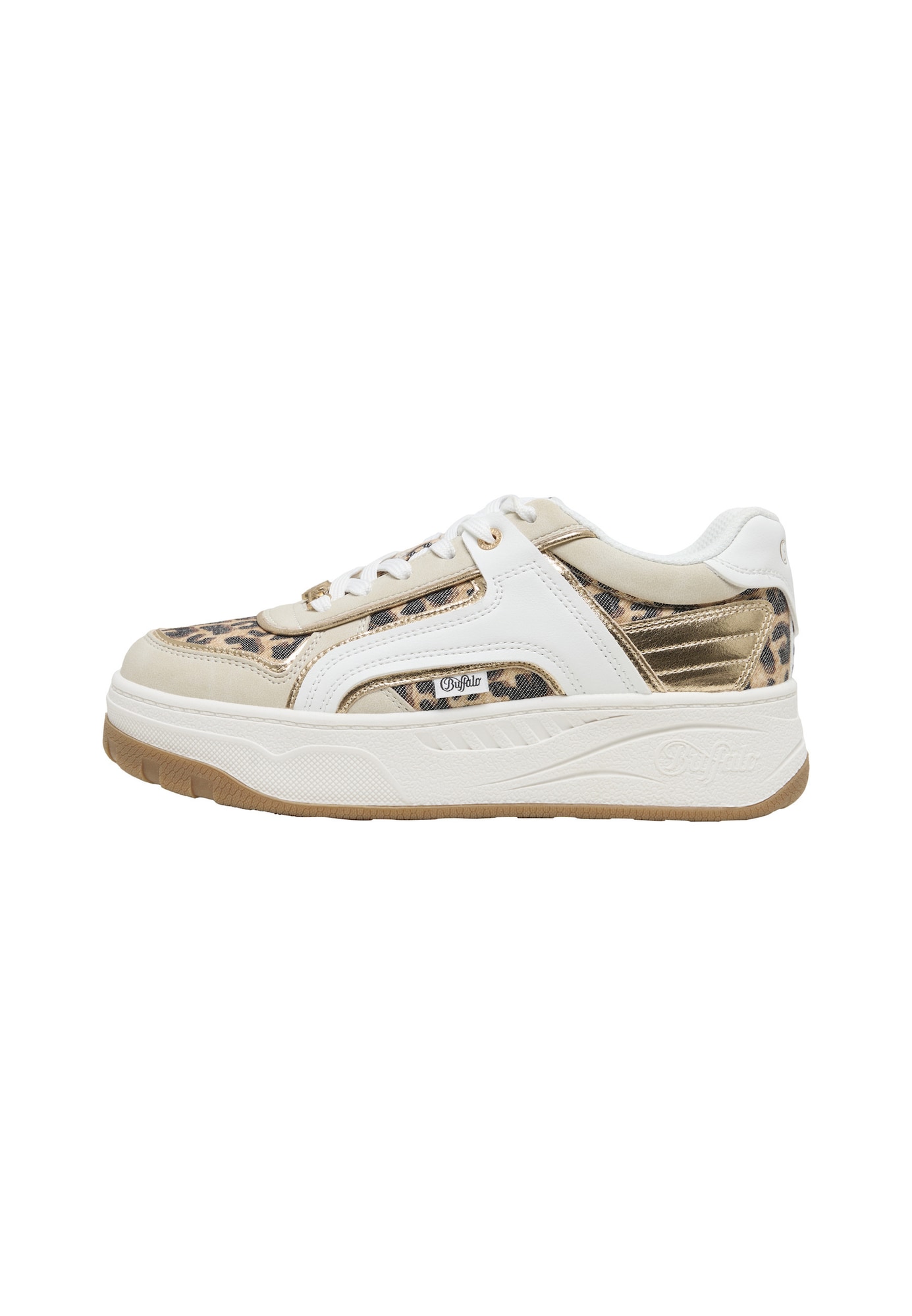 BUFFALO Sneaker low Milano crem / auriu / negru / alb
