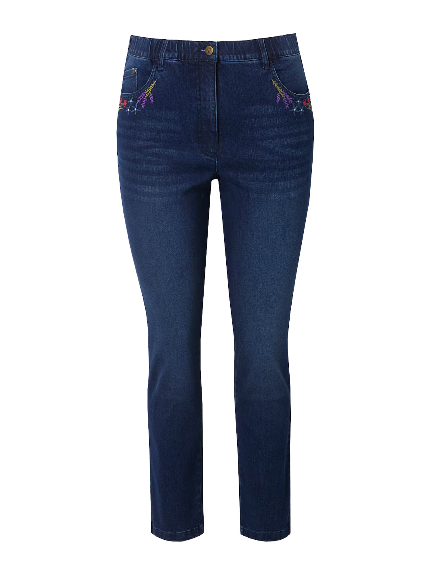 Ulla Popken Jeans  bleumarin / verde kiwi / mov liliachiu / roșu cireș