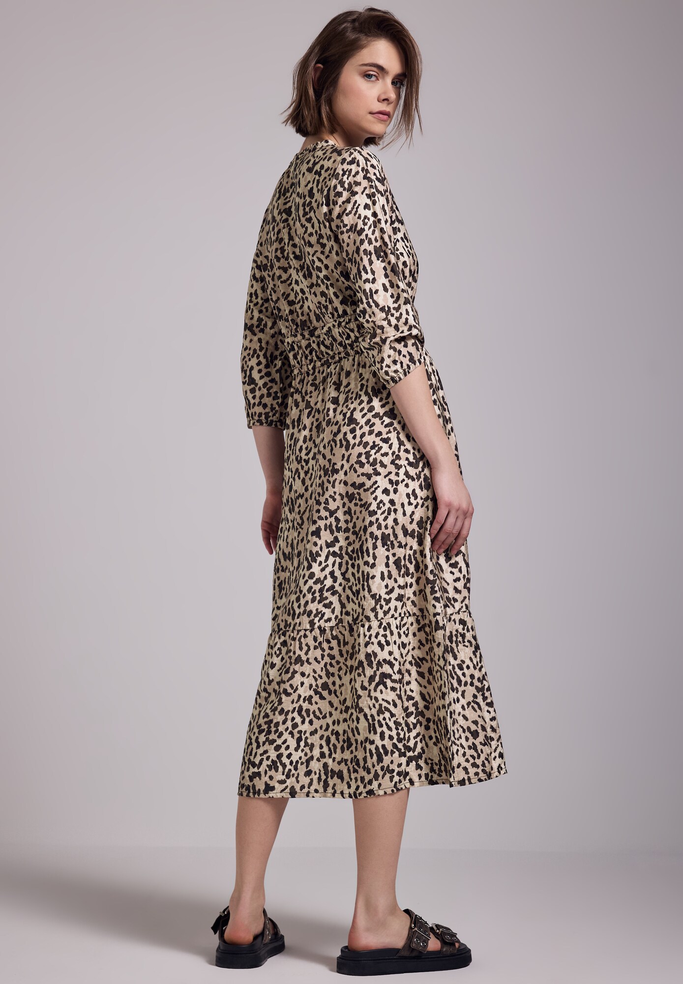 Thumbnail - Street One Studio Midi-Kleid mit Leo-Print