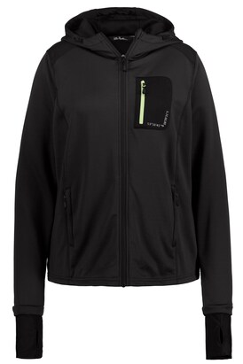 Ulla Popken Sweatvest ‘Hyprar’ Lichtgroen / Zwart / Wit