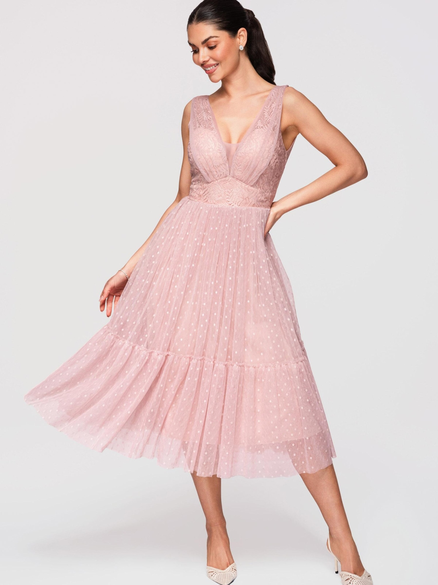 Ombre Haljina nude