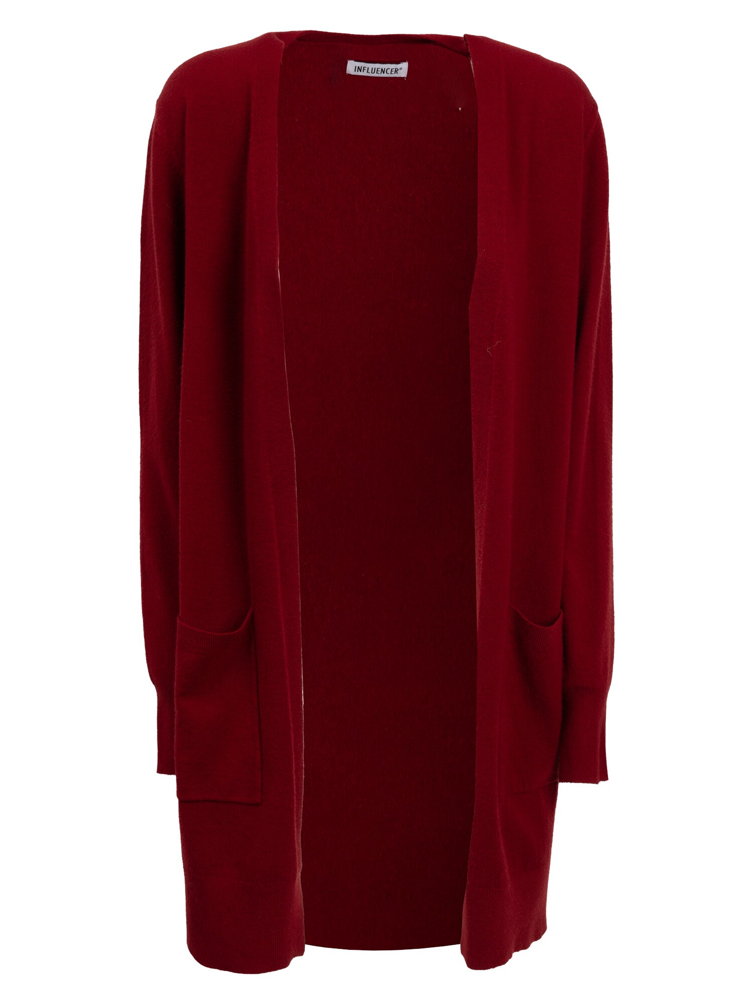 Influencer Geacă tricotată  roșu bordeaux