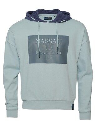 NASSAU Beach Club Sweatshirt ‘ NB231051 ‘ Lichtblauw / Grijs