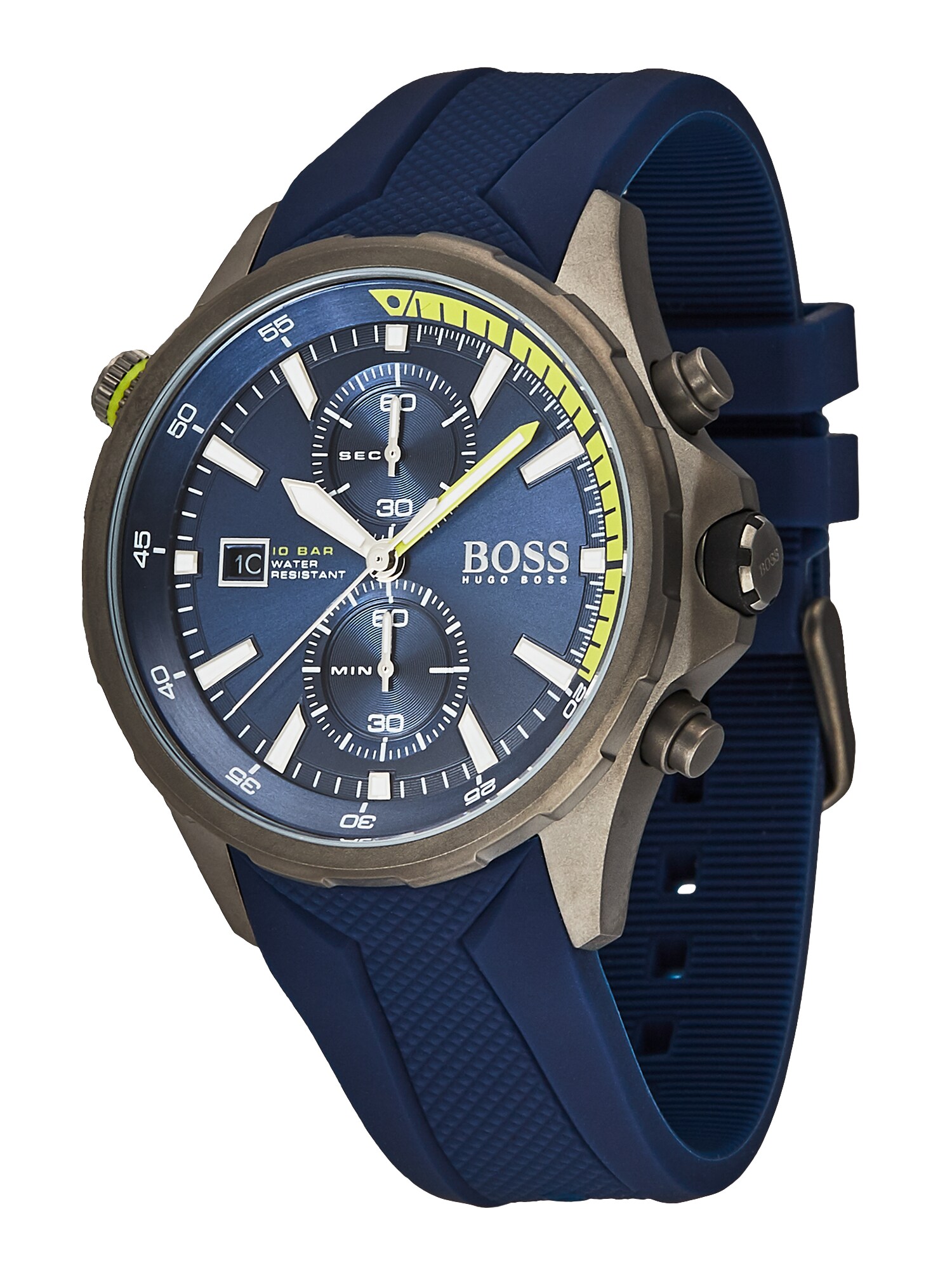 BOSS Analoginis (įprastinio dizaino) laikrodis 'GLOBETROTTER, 1513821'  mėlyna / žalia
