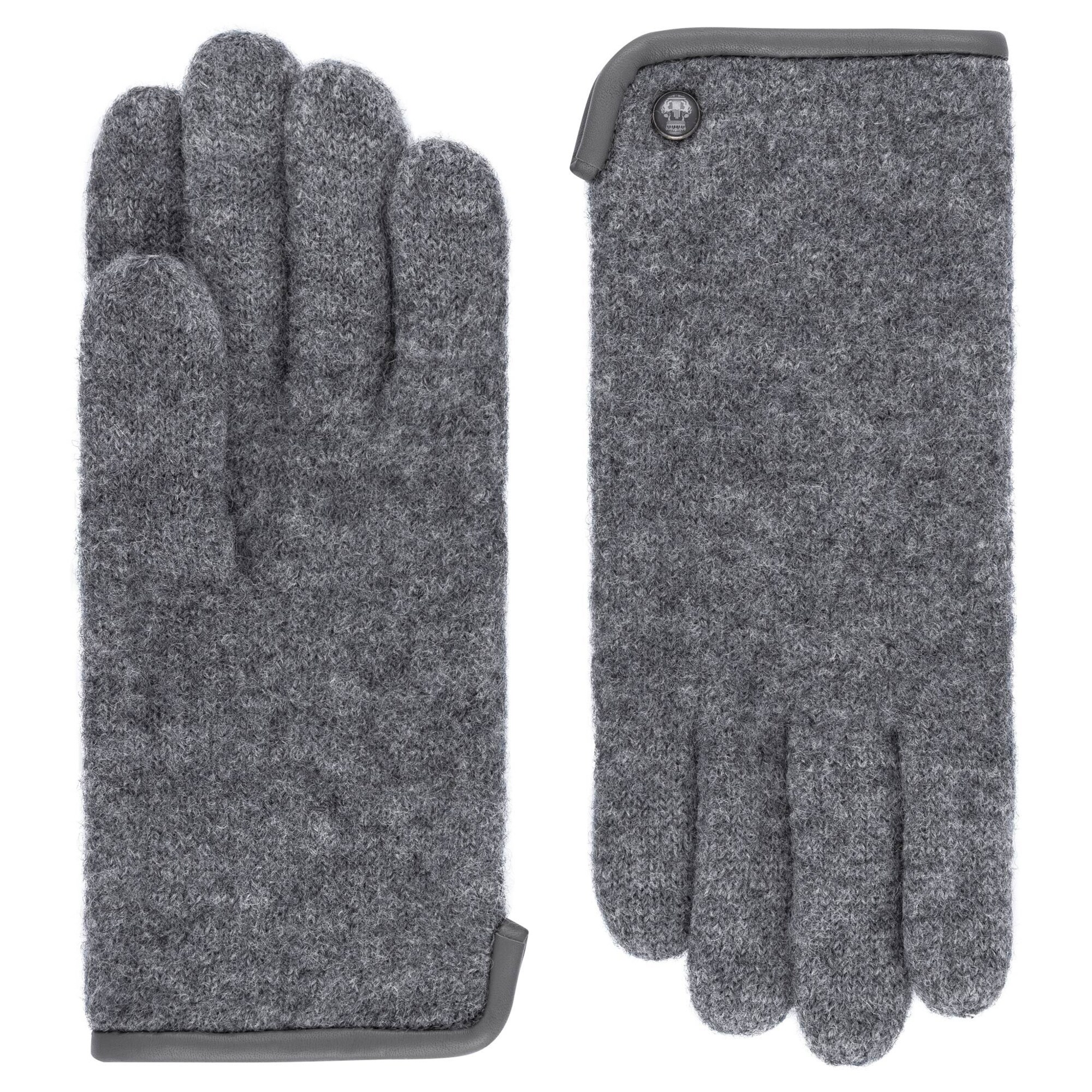 Roeckl Mănuşi cu degete FELTED WOOL  gri amestecat