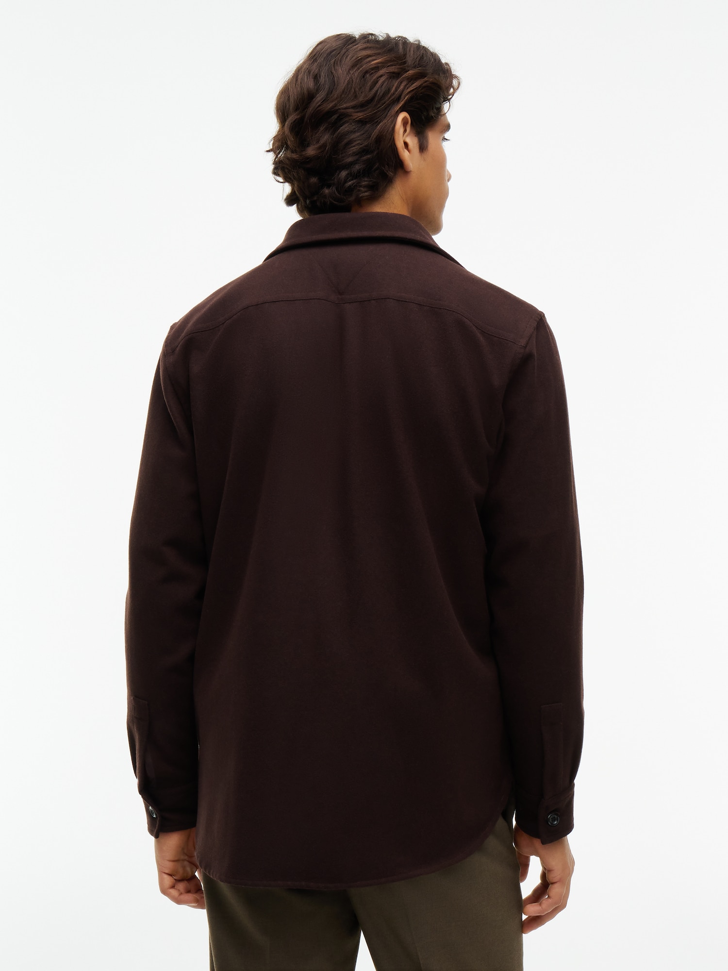 TOMMY HILFIGER Camisa  marrón oscuro – imagen 3