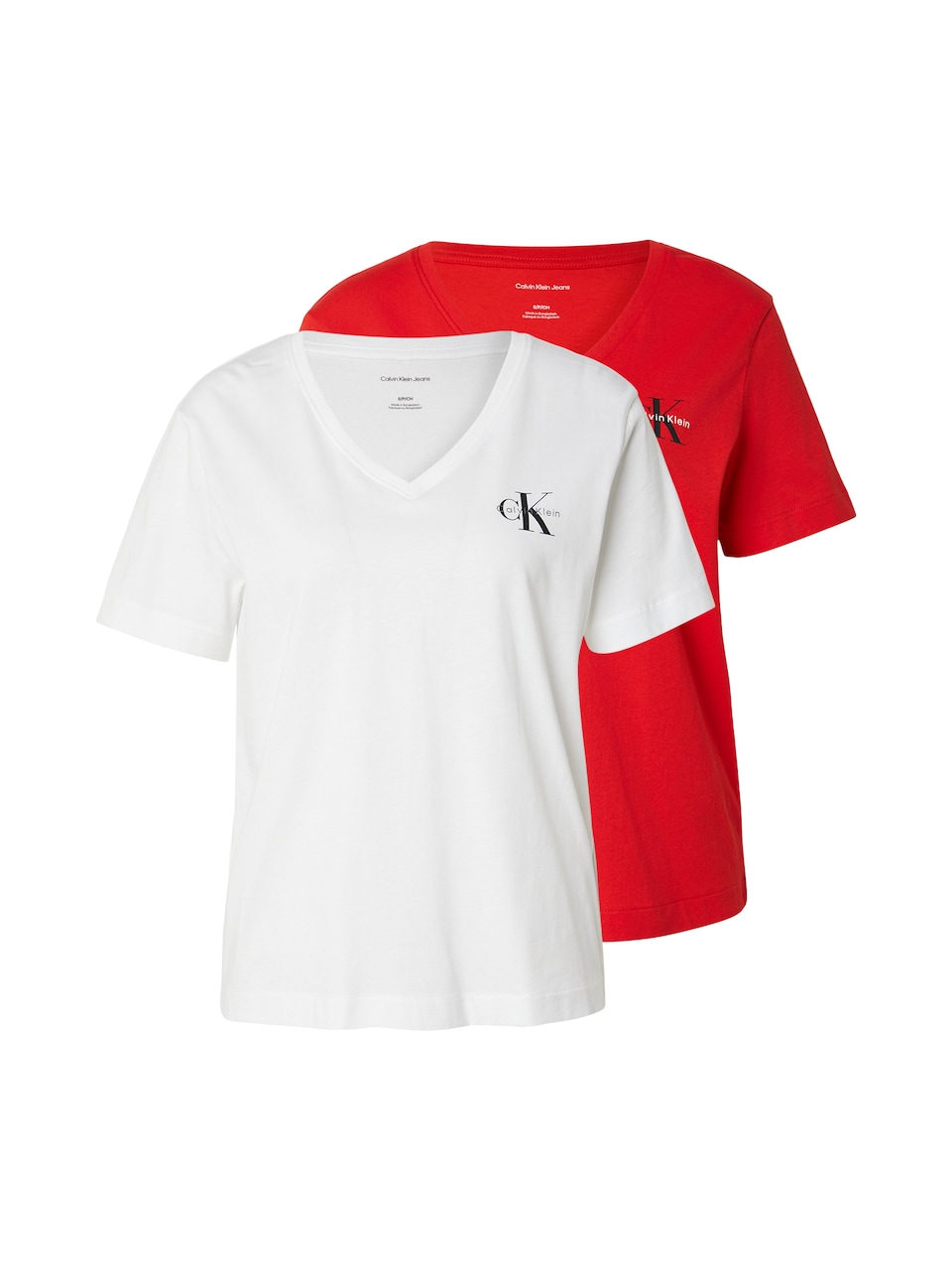T-shirt 'Monologo T' ljusröd / svart