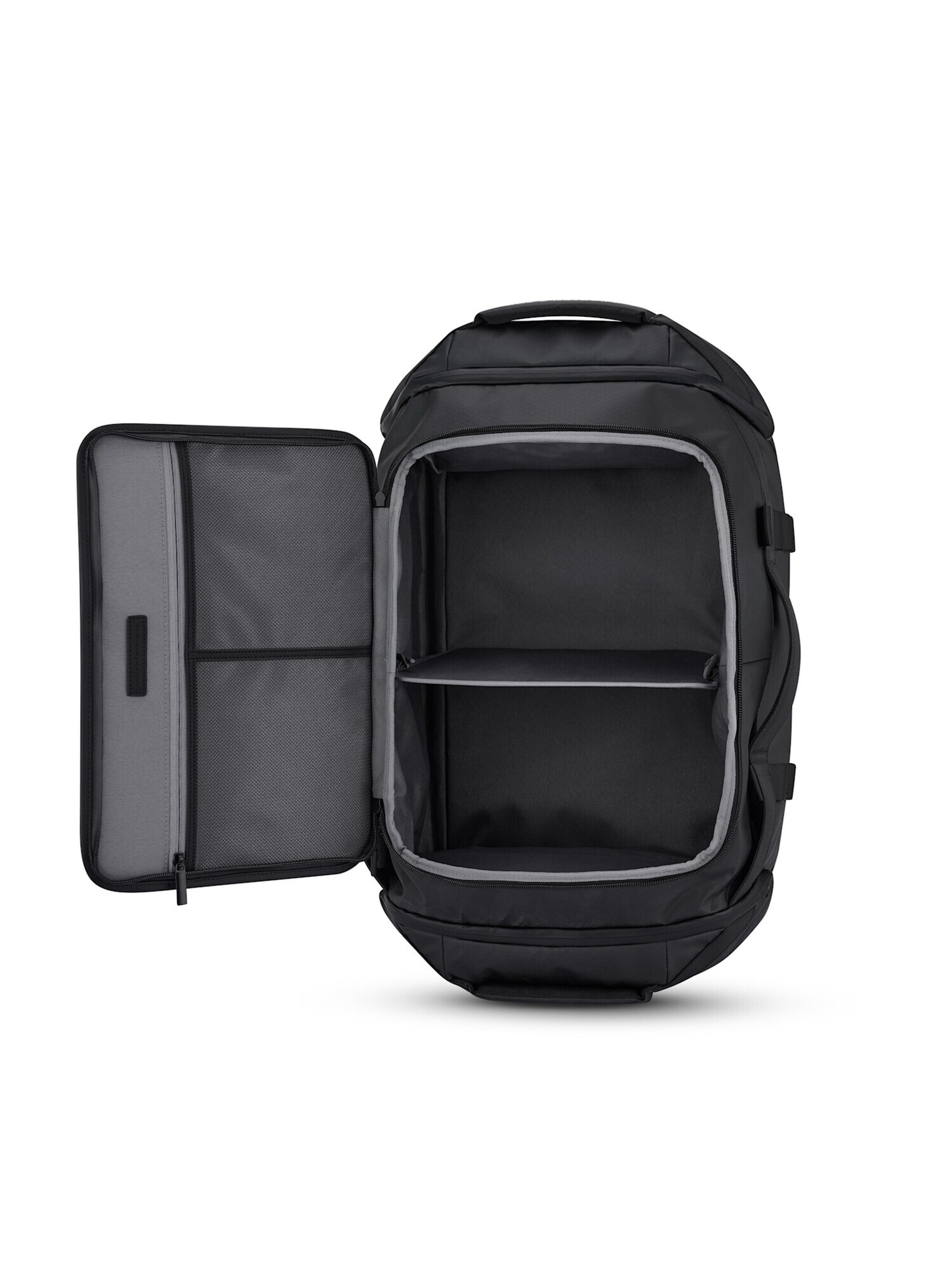 Kapten & Son Cestovná taška 'Lisbon Duffle Backpack Medium' čierna / biela (obrázok 6)