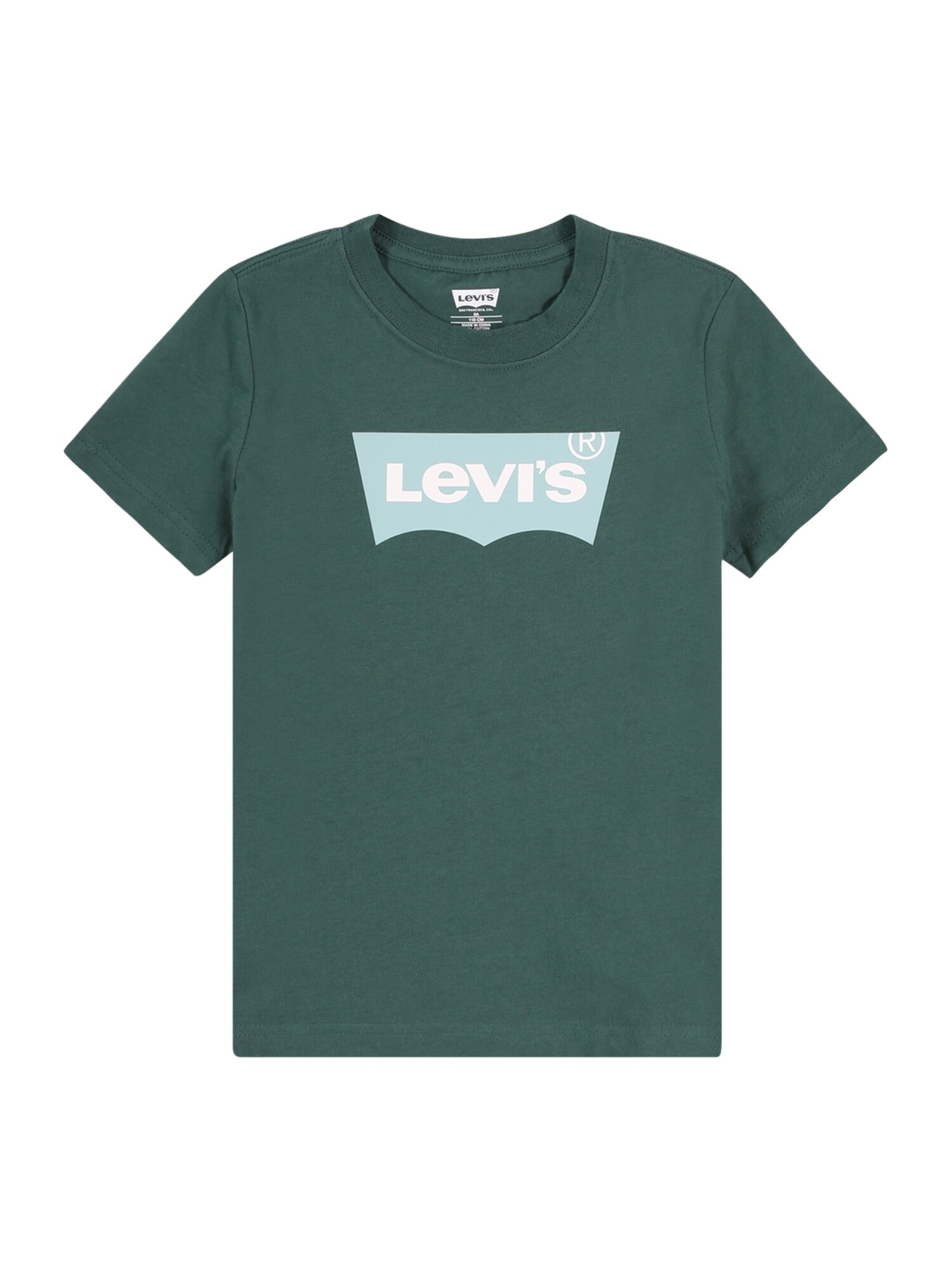 Levi's Kids Tričko  pastelovo modrá / tmavozelená / biela