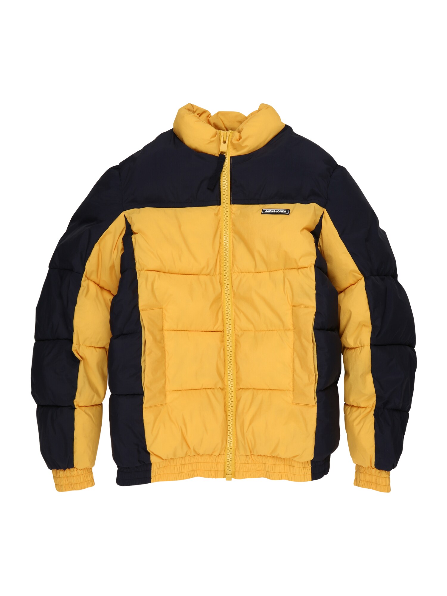 Jack & Jones Junior Žieminė striukė 'Spector'  aukso geltonumo spalva / nakties mėlyna