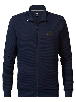 Petrol Industries Gebreid vest ‘Wavetide’ Donkerblauw