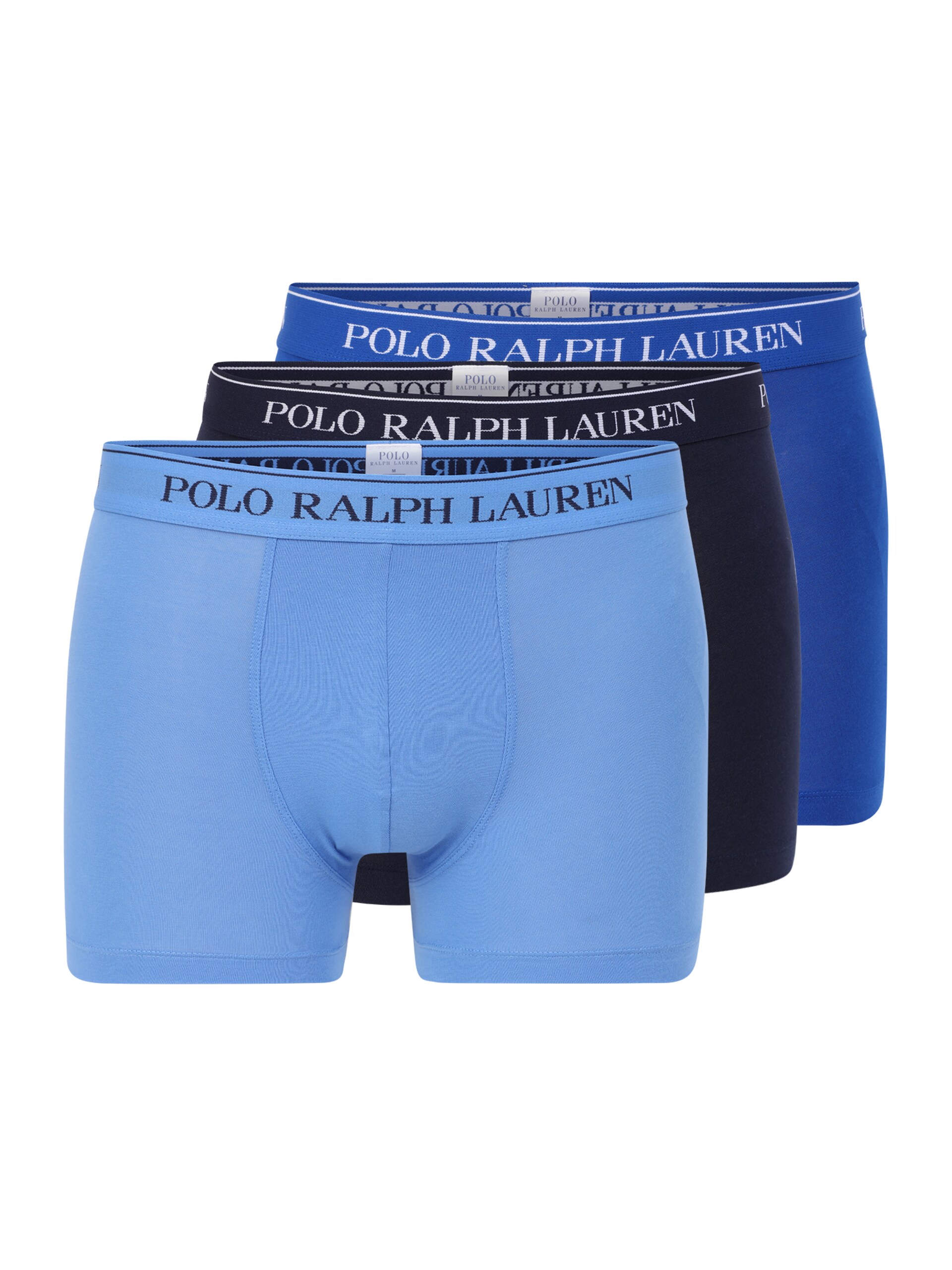 Polo Ralph Lauren Set om 3 boxershorts i blå bomull med stretch herr – bild 2
