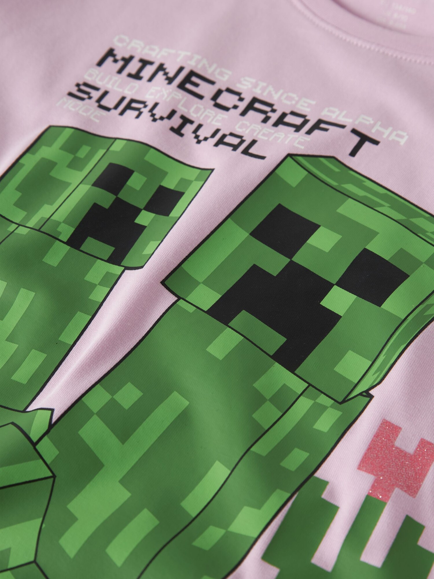 NAME IT Camiseta 'Minecraft' amarillo / verde / rosa / negro – imagen 3
