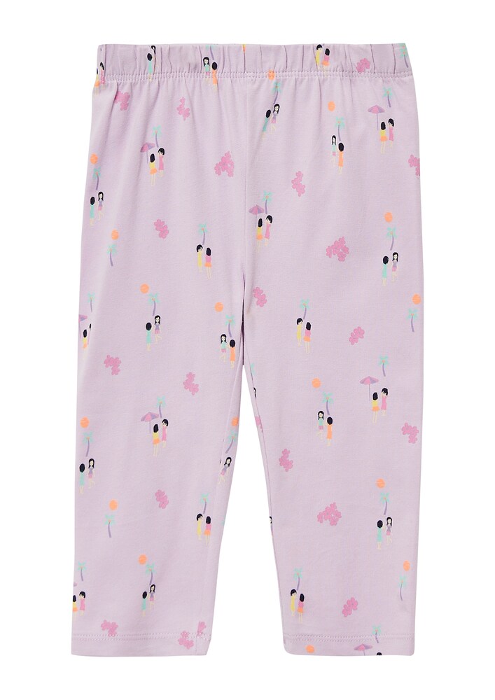 s.Oliver Leggings Mädchen Größe 122 türkis / gelb / lavendel / orange