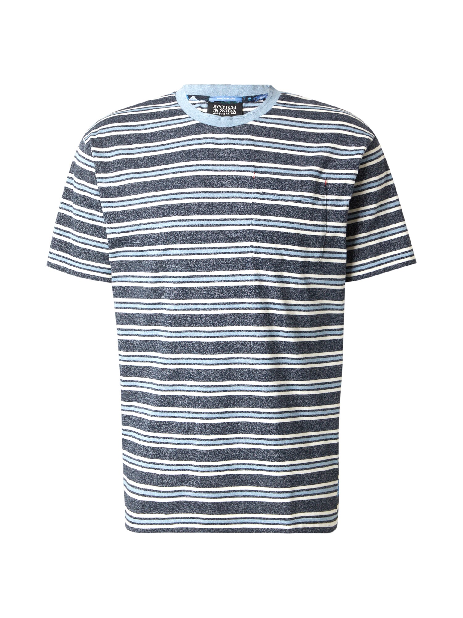 Scotch & Soda Shirt Lichtblauw / Blauw Gemêleerd / Wit