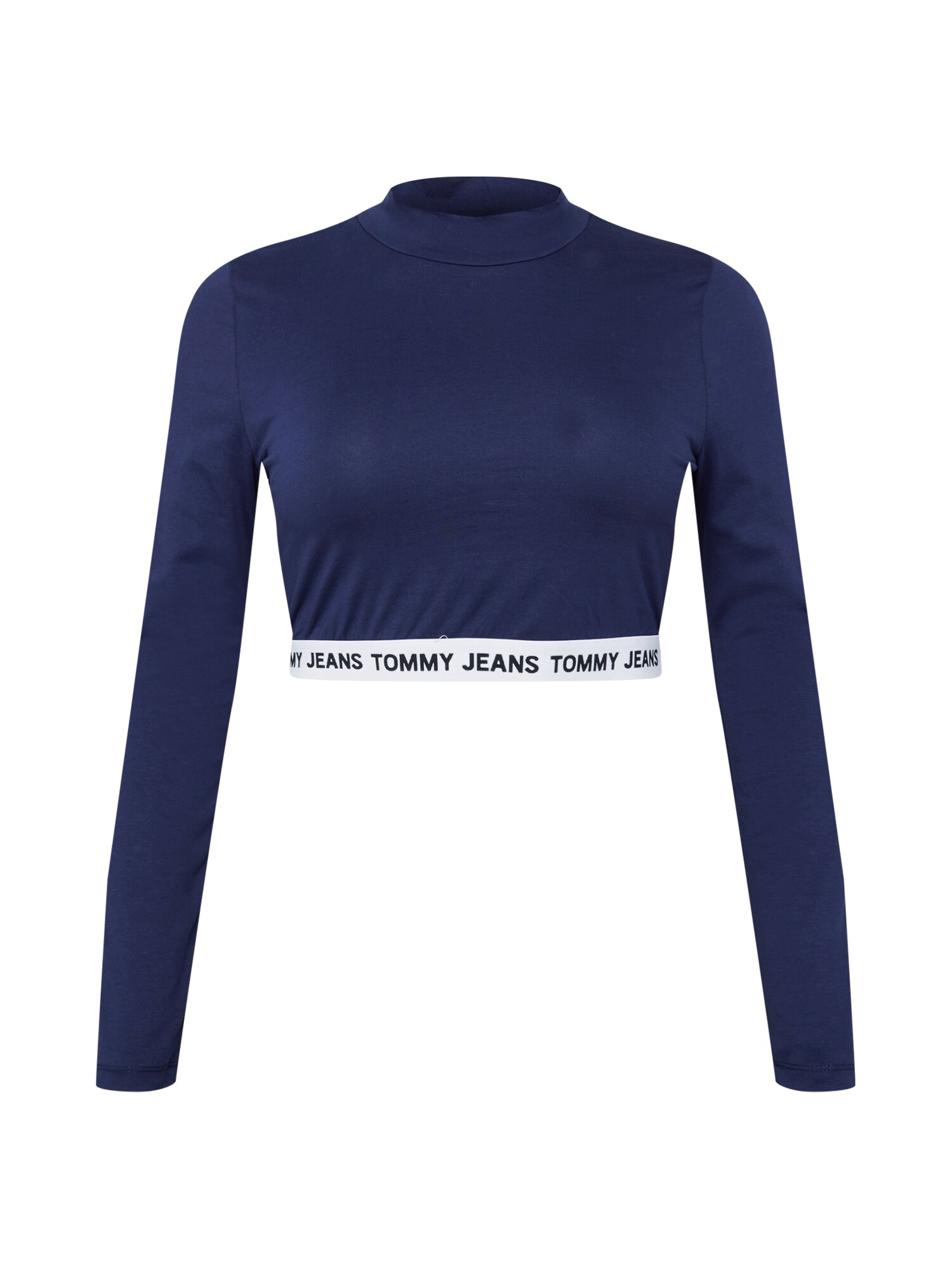 Tommy Jeans Curve Marškinėliai tamsiai mėlyna / juoda / balta