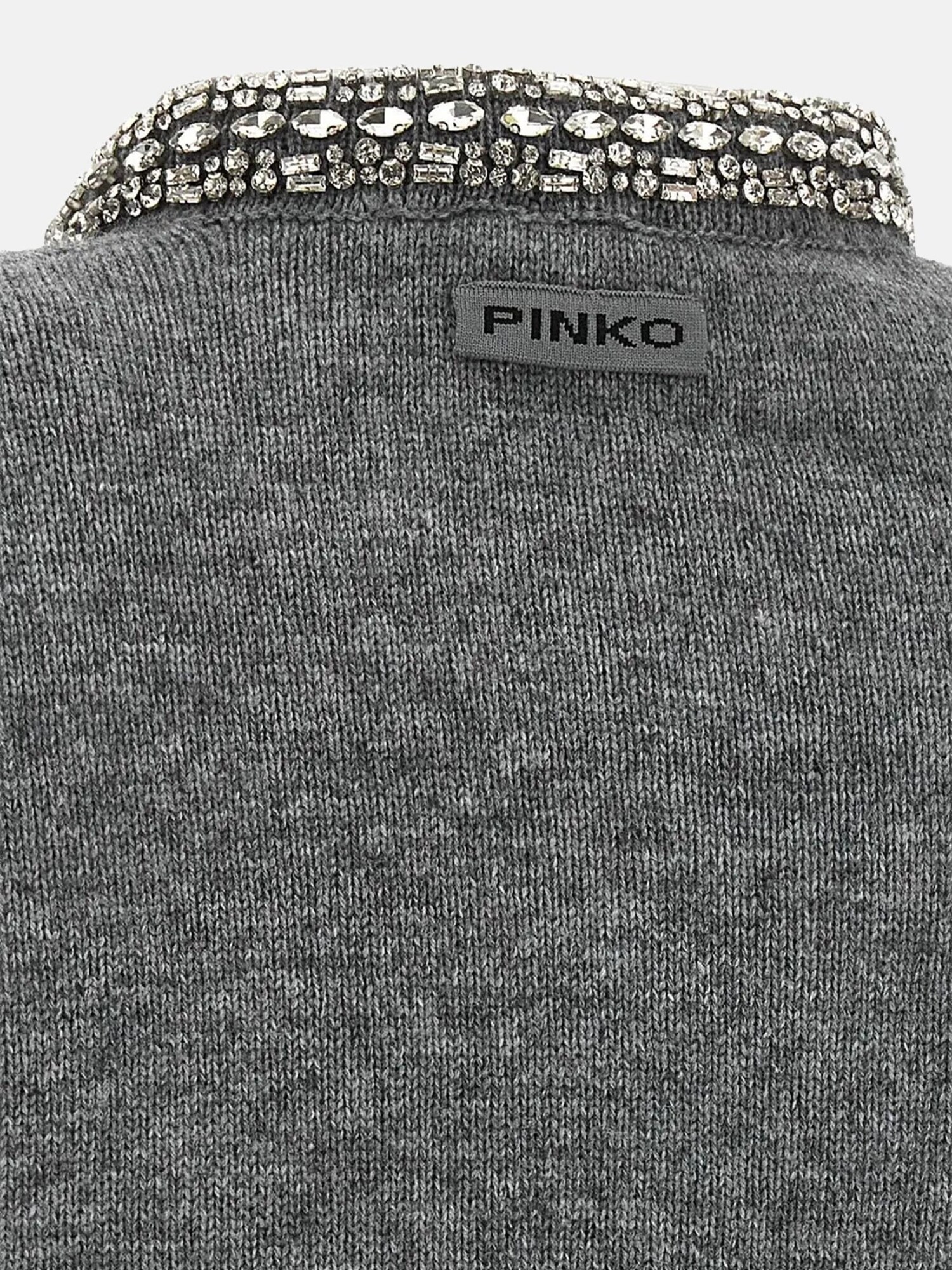 PINKO Jersey 'PINKO COLONIA CARDIGAN BLEND WOOL EMBRO Maglieria'  gris – imagen 3