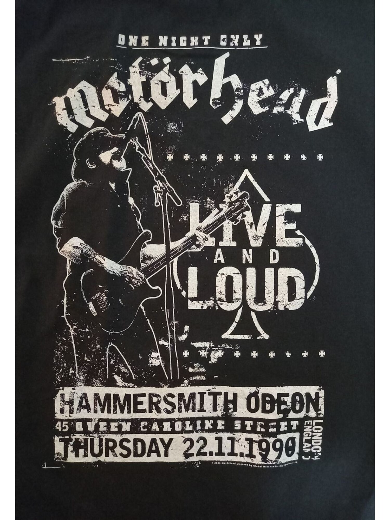 Motörhead Camiseta 'Motörhead Live and Loud T-Shirt' negro – imagen 2