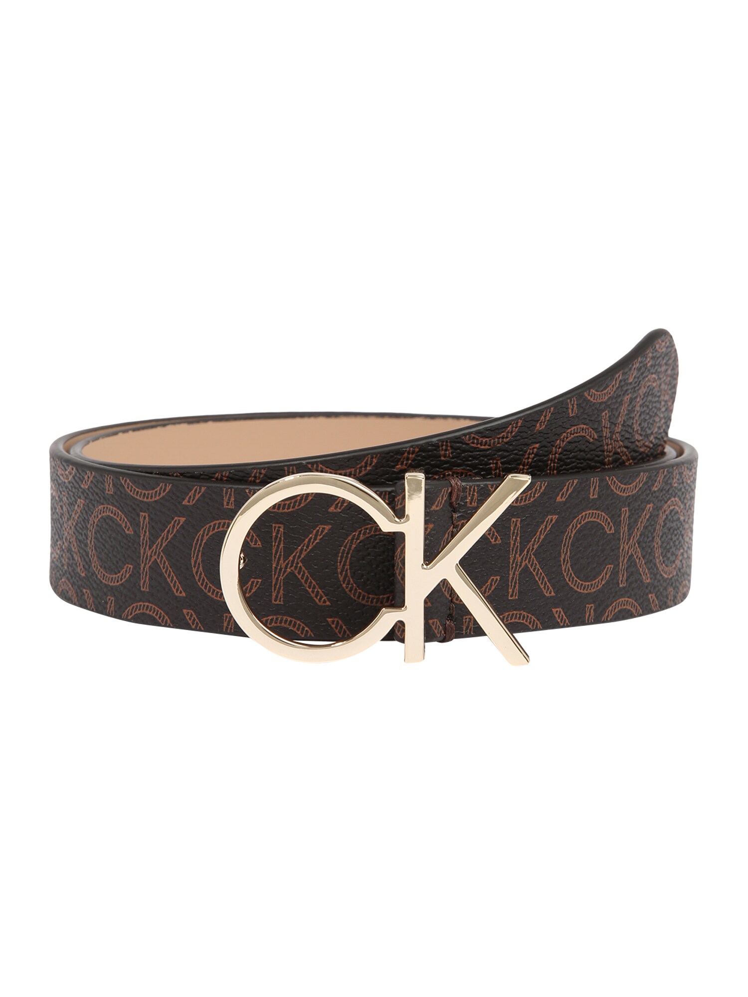 Calvin Klein Opasky  hnedá / tmavohnedá