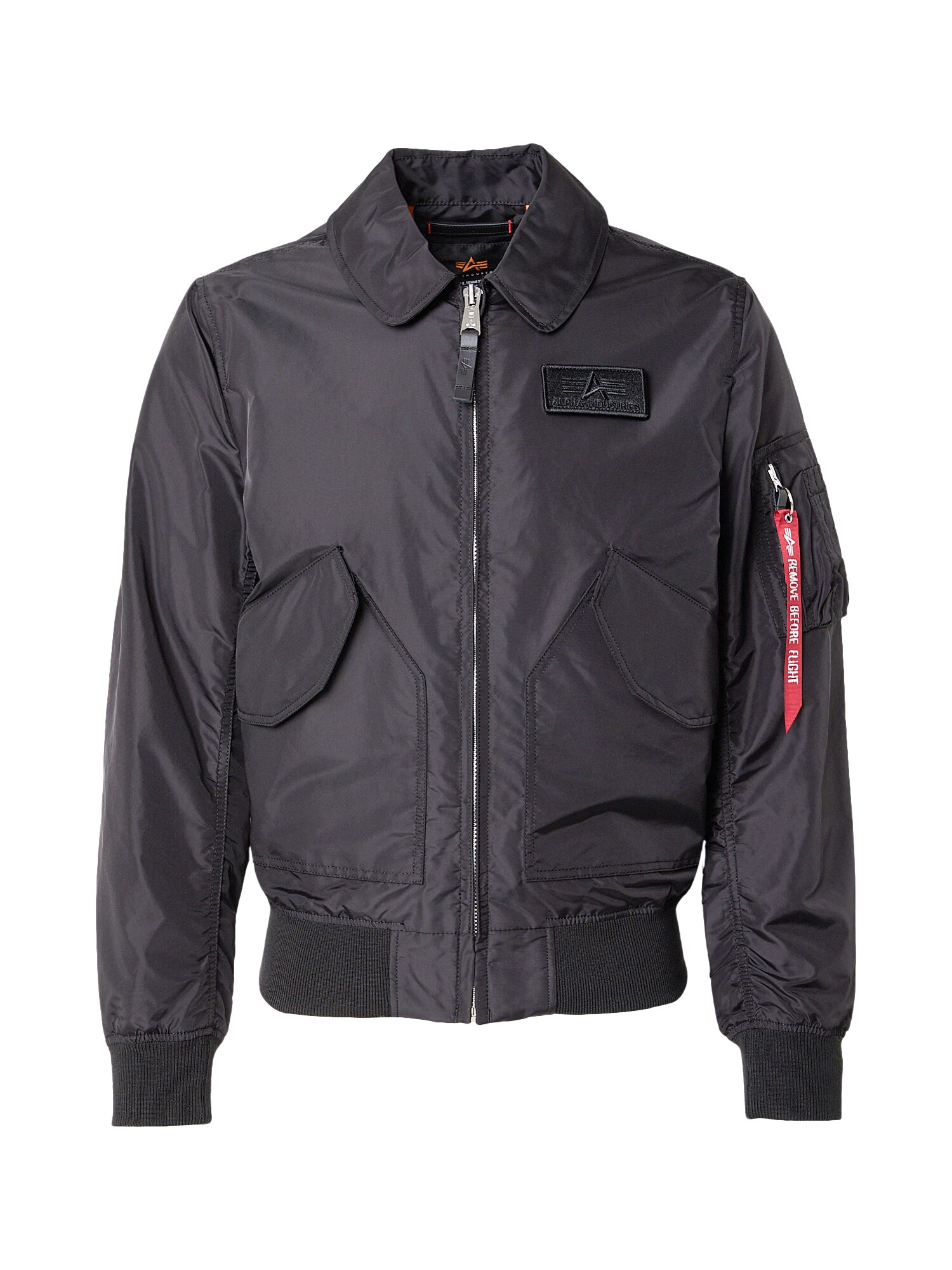 ALPHA INDUSTRIES Geacă de primăvară-toamnă  negru