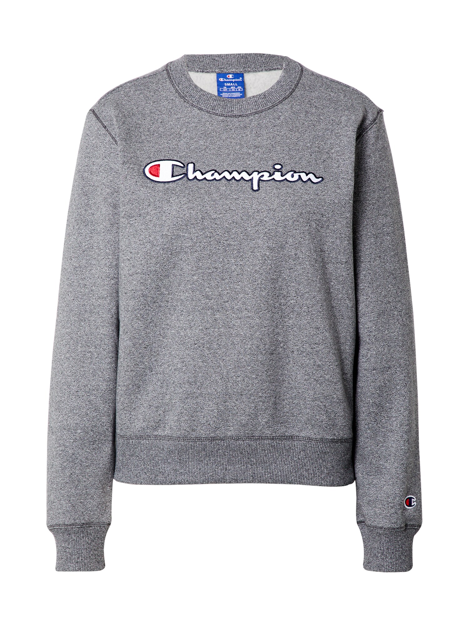 Champion Authentic Athletic Apparel Megztinis be užsegimo  margai pilka / balta / raudona