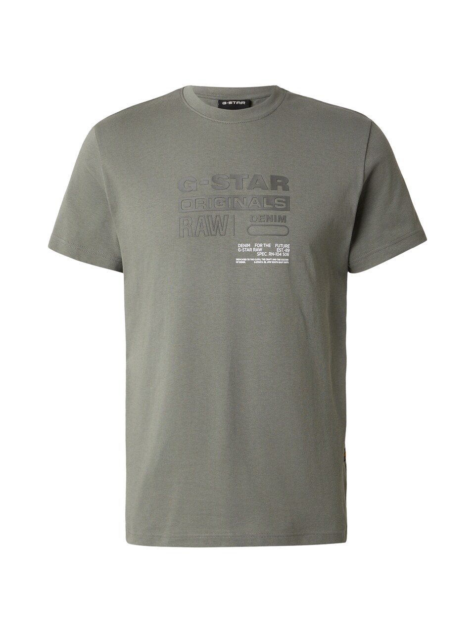 T-shirt oliv / pastellgrön
