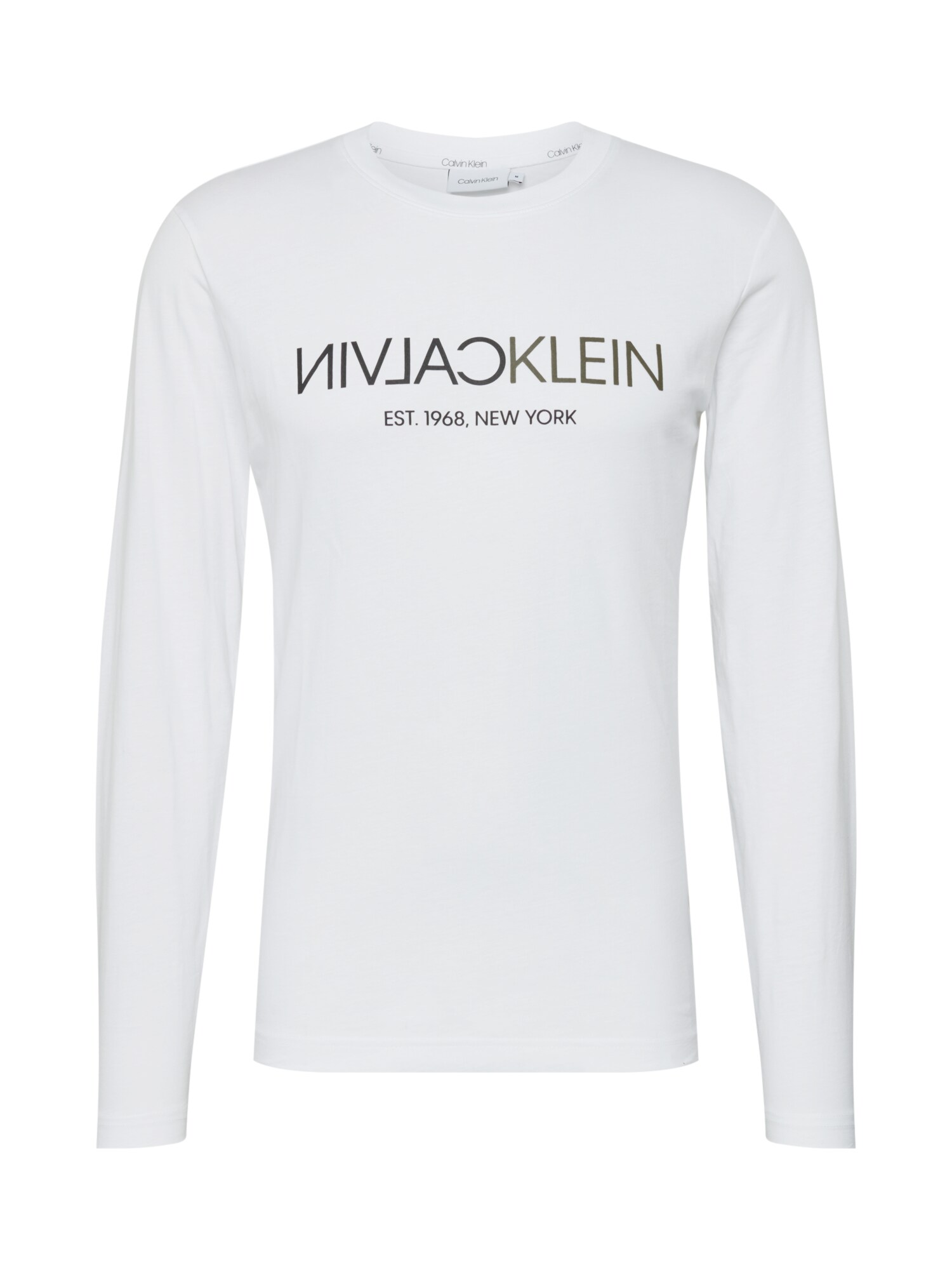 Calvin Klein Marškinėliai  balta / juoda