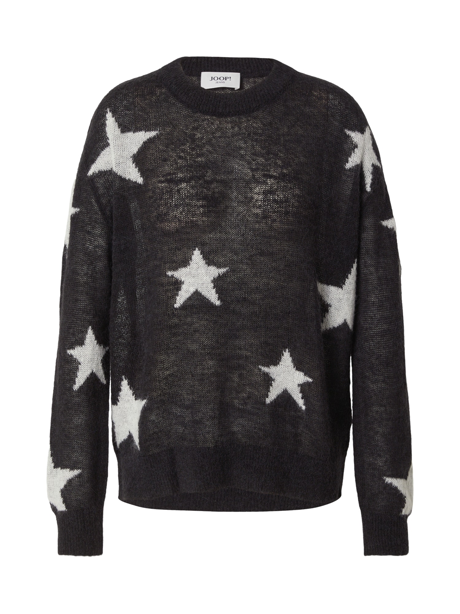 JOOP! Jeans Pulover Karsa negru / alb
