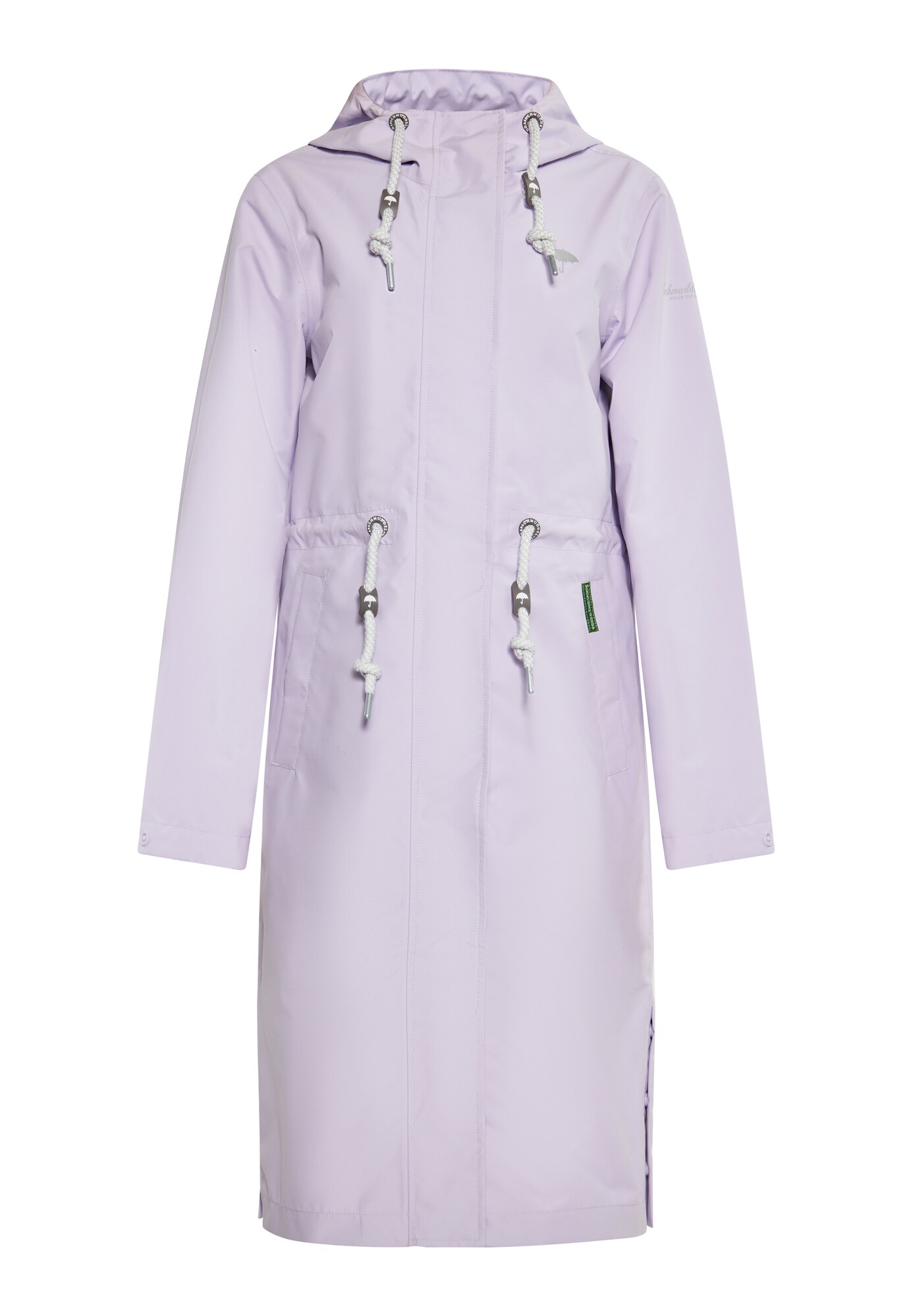 Schmuddelwedda Palton de primăvară-toamnă  gri argintiu / mov liliachiu