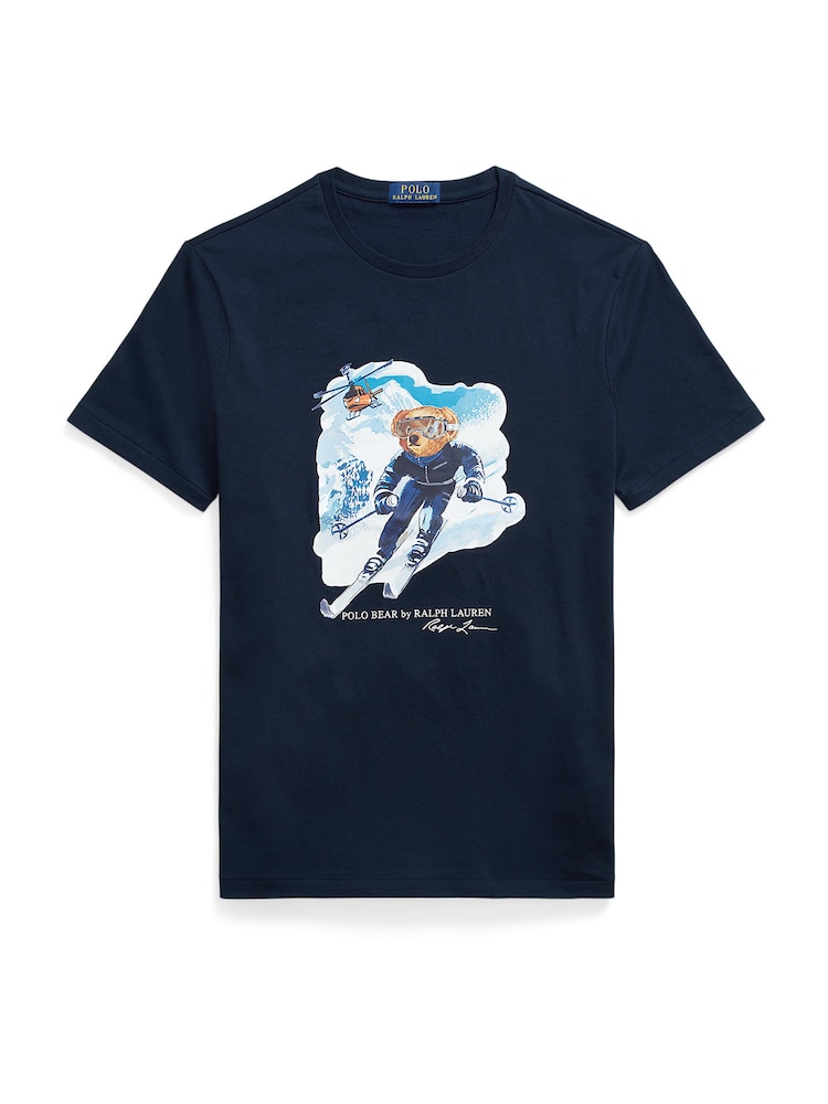 Polo Ralph Lauren T-Shirt Herren Größe XXL blau / navy / braun / weiß