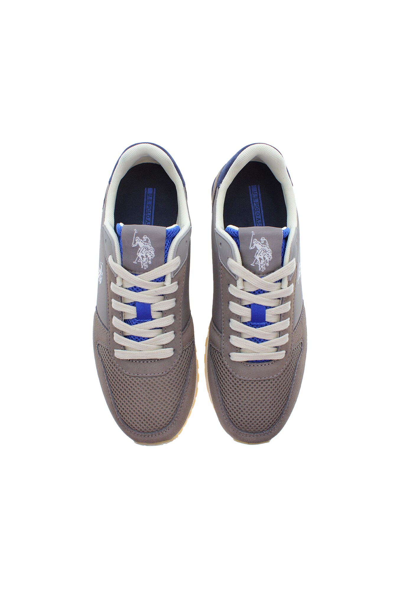 U.S. POLO ASSN. Sneakers laag 'JAKE001' marine taupe wit