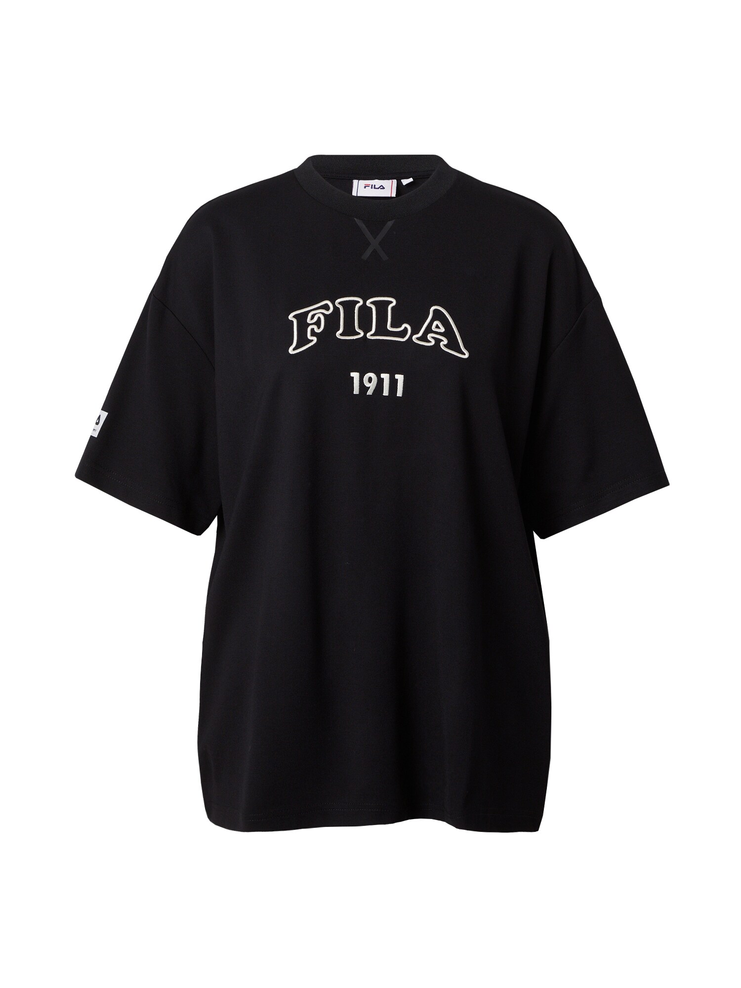 FILA Tričko 'TULA'  čierna / šedobiela