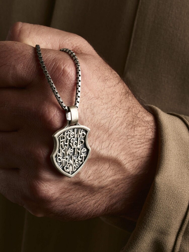 REYTEL Anhänger 'SELFPOWER' Herren Größe One Size silber