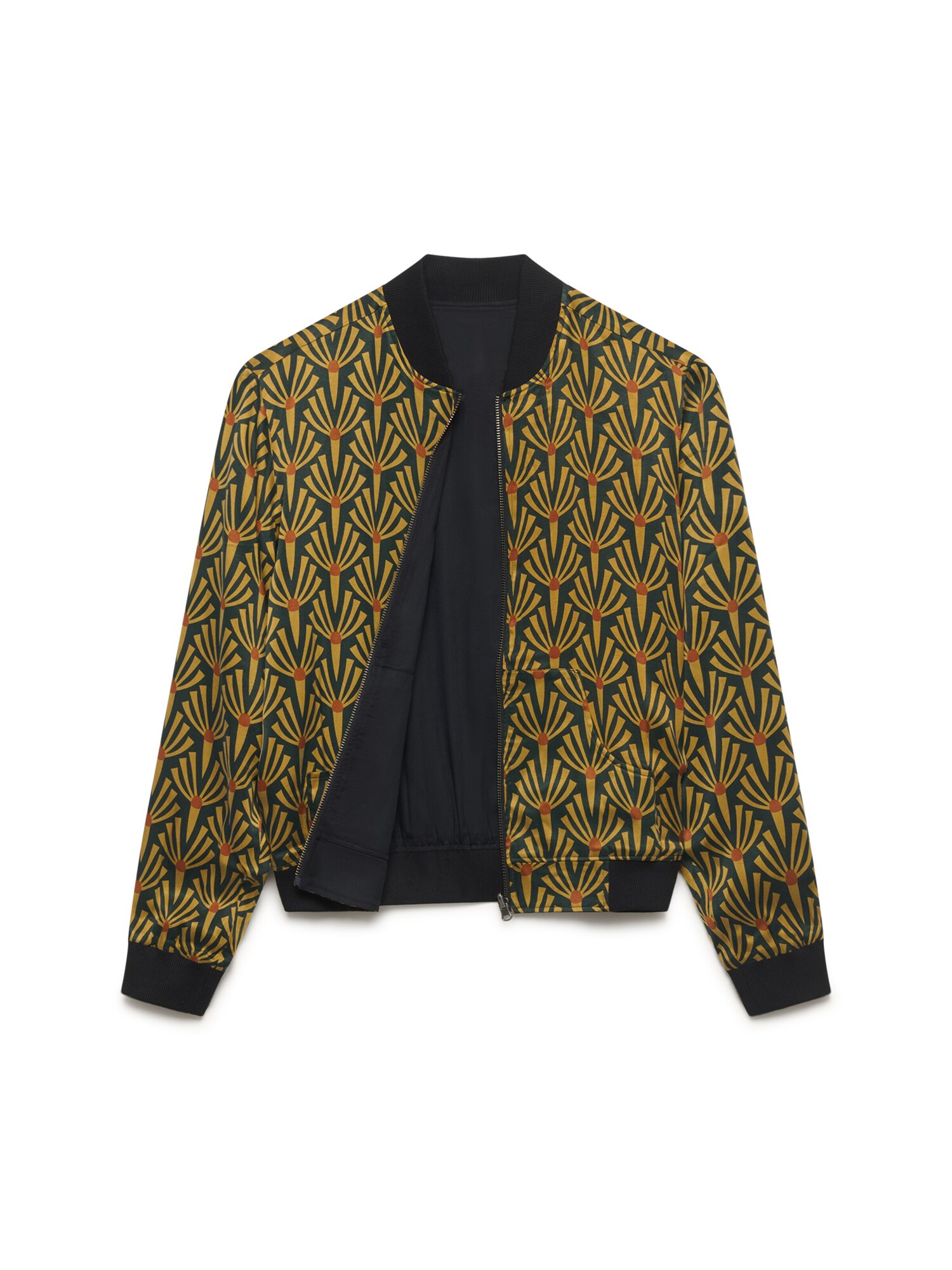 Yahmo Chaqueta de entretiempo 'Ruth' marrón rojizo / marrón claro / verde oscuro