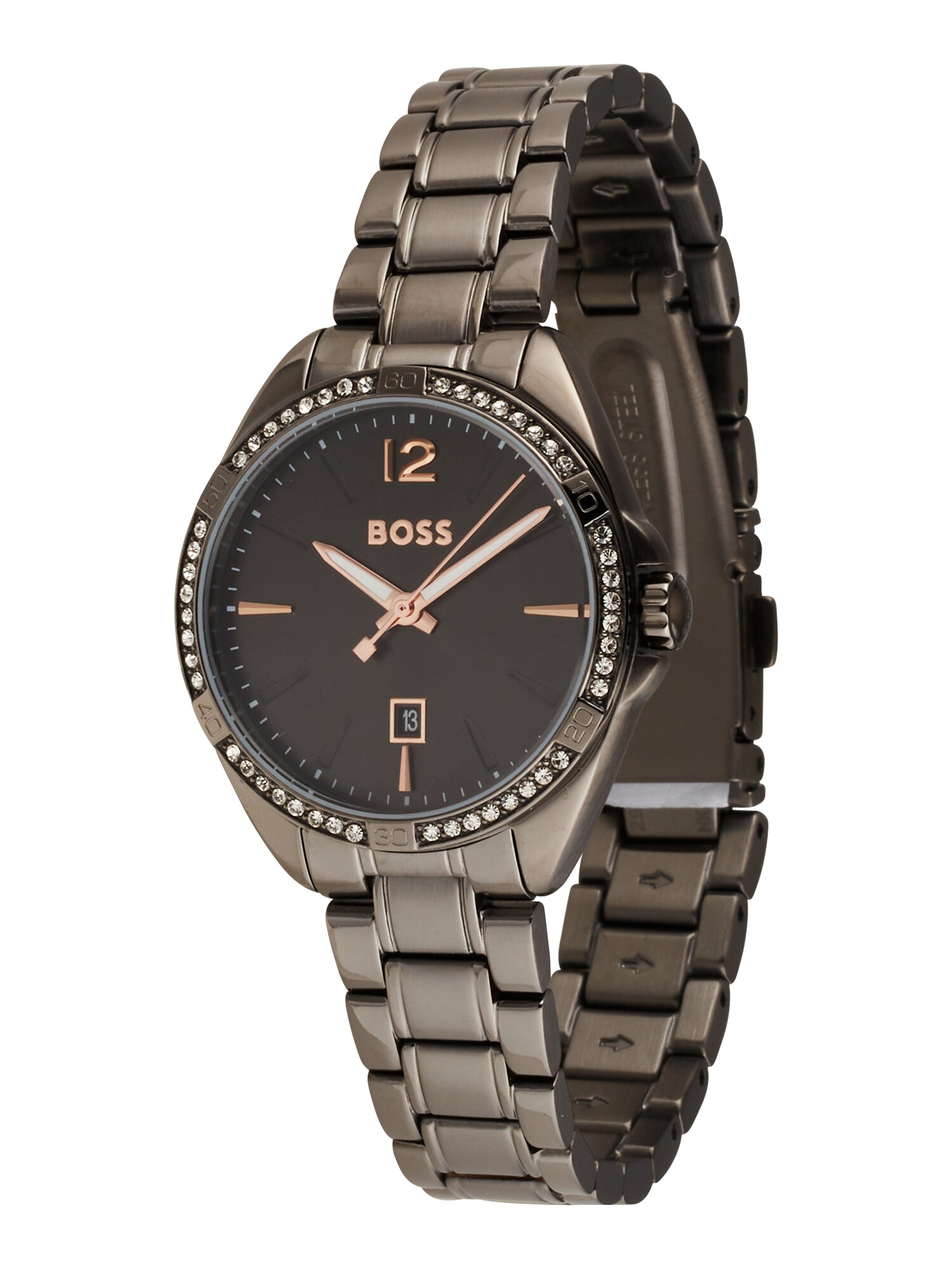 BOSS Black Analoginis (įprasto dizaino) laikrodis sidabro pilka / antracito spalva / tamsiai pilka / auksas