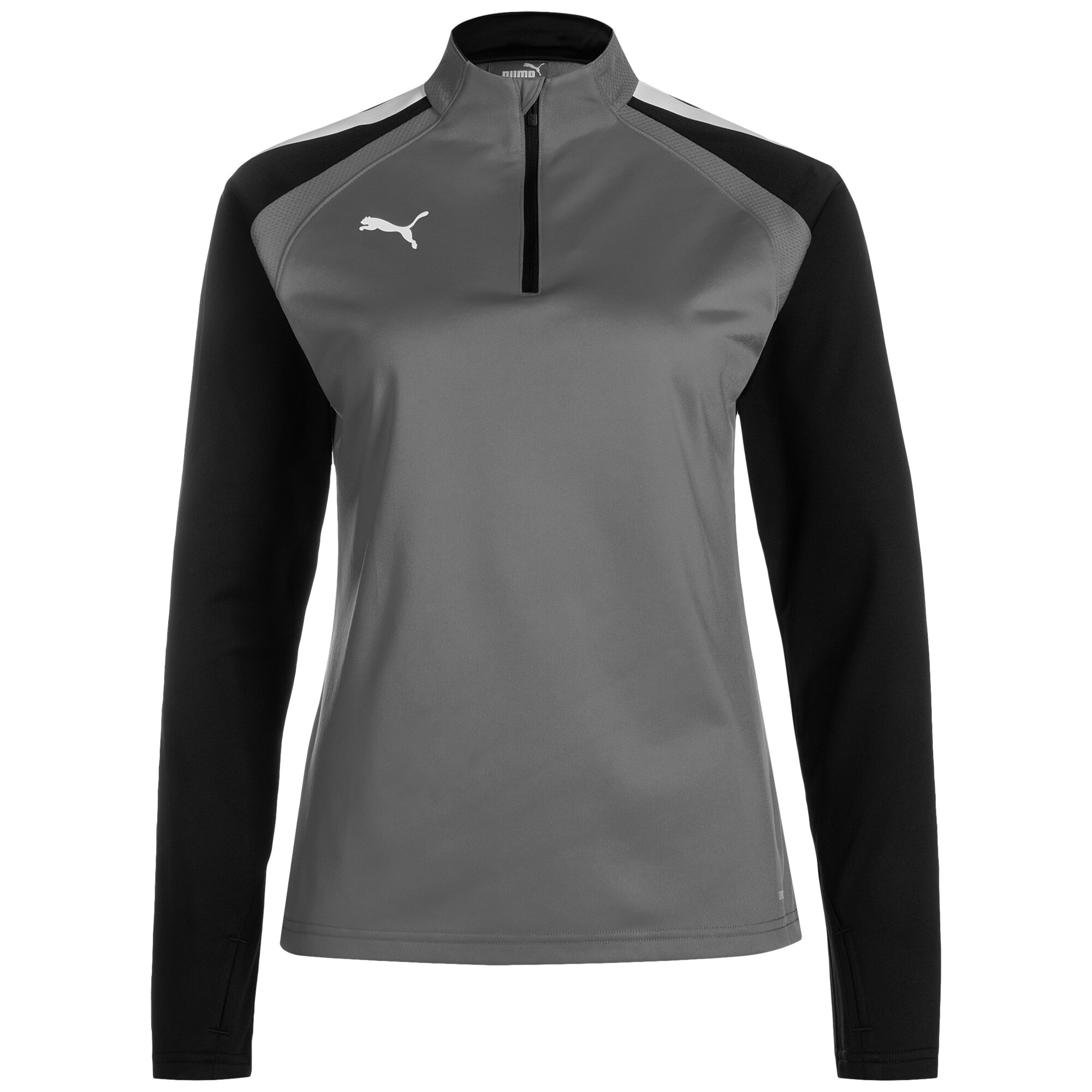 PUMA Hanorac sport TeamLiga  gri / negru