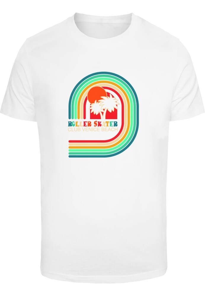 Mister Tee Shirt 'Roller Skater' Herren Größe L mischfarben / weiß